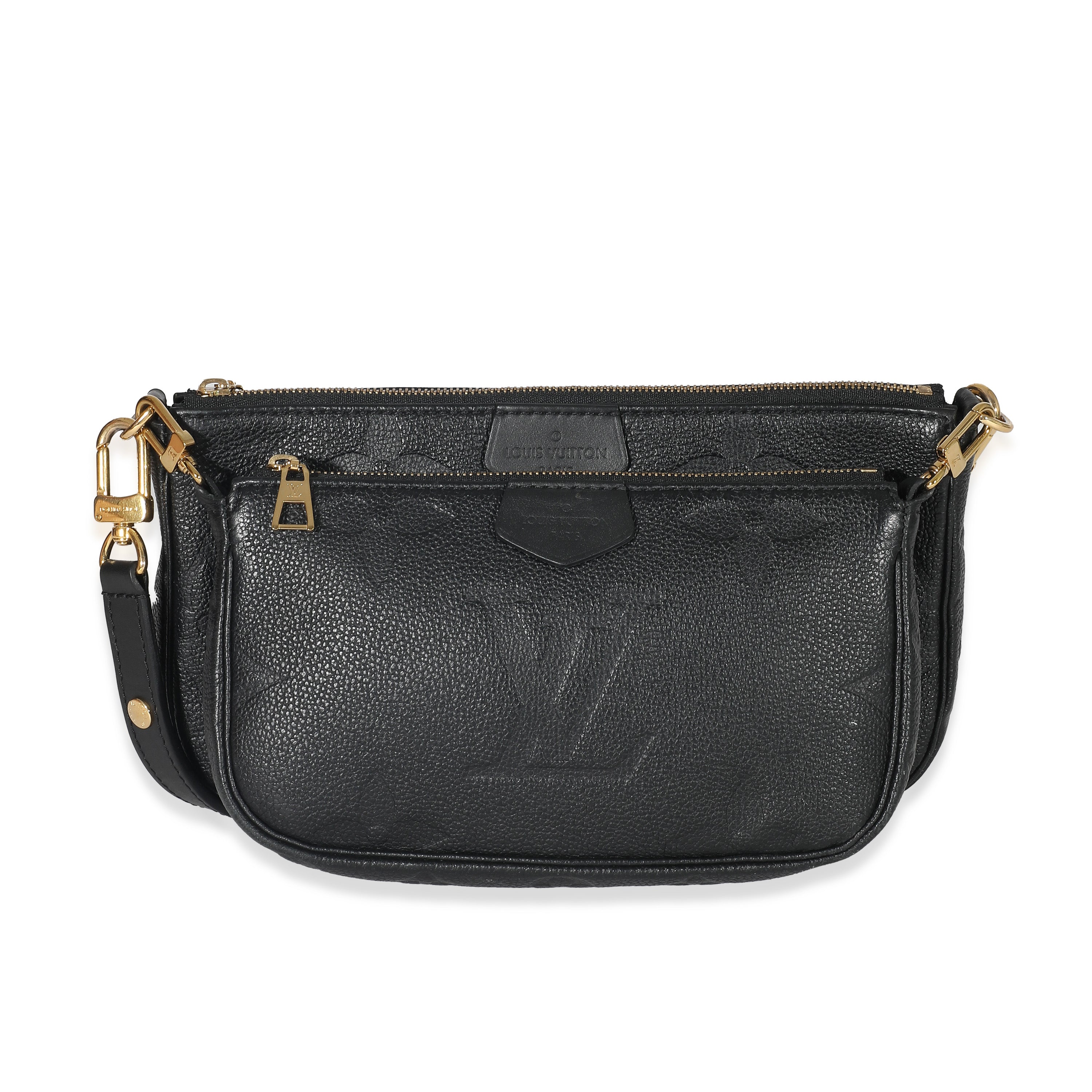 Louis Vuitton Louis Vuitton Black Monogram Empreinte Multi Pochette Accessoires