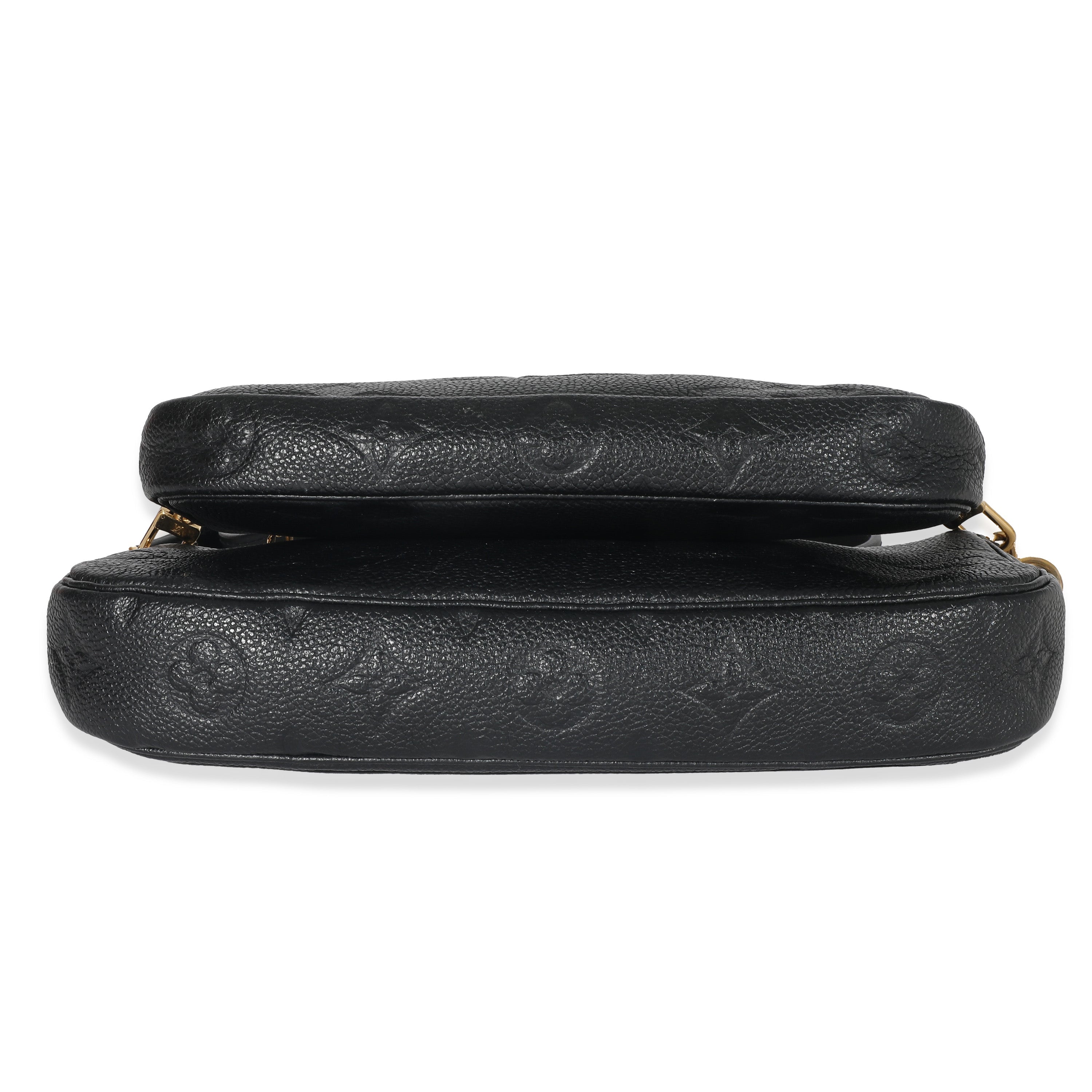 Louis Vuitton Louis Vuitton Black Monogram Empreinte Multi Pochette Accessoires
