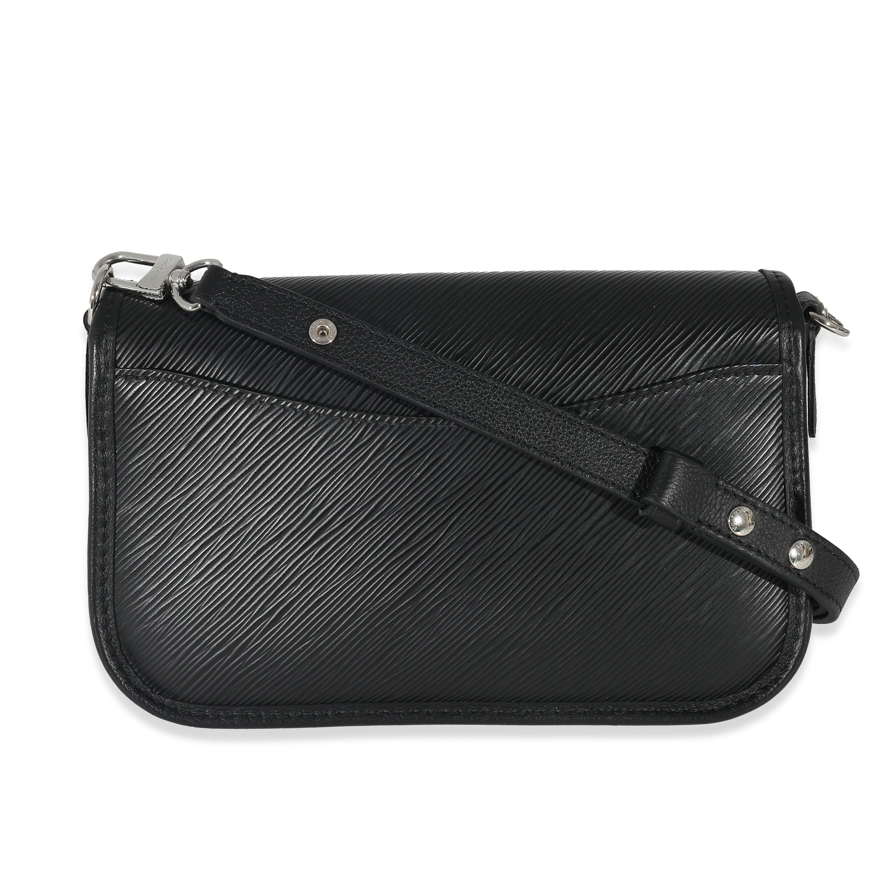 Louis Vuitton Louis Vuitton Black Epi Leather Buci Crossbody Bag