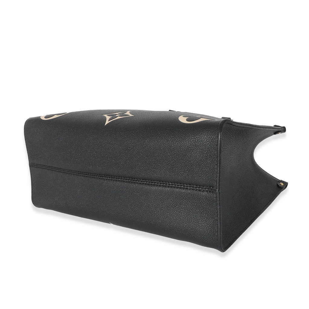 Louis Vuitton Louis Vuitton Black Beige Monogram Empreinte Onthego MM
