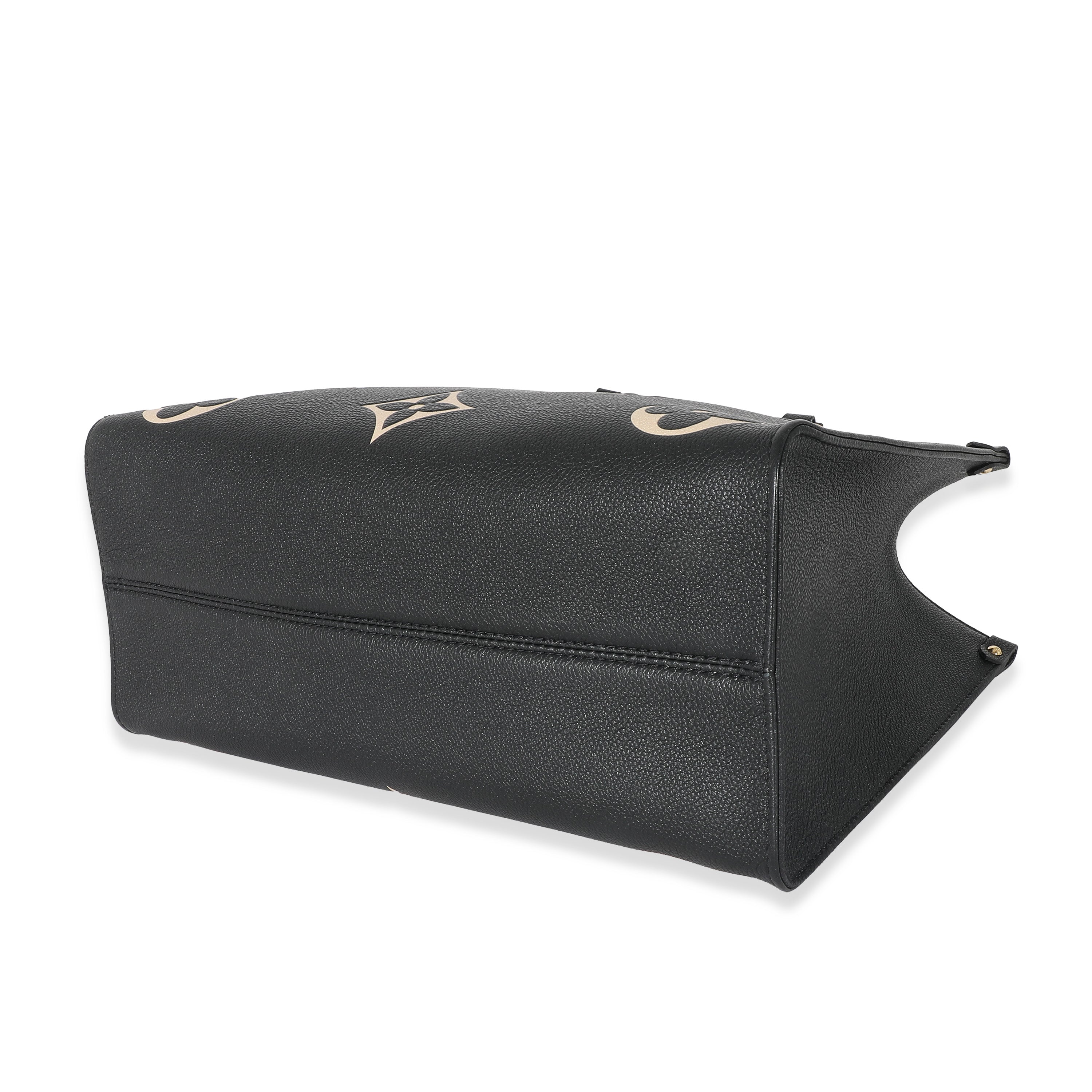 Louis Vuitton Louis Vuitton Black Beige Monogram Empreinte Onthego MM