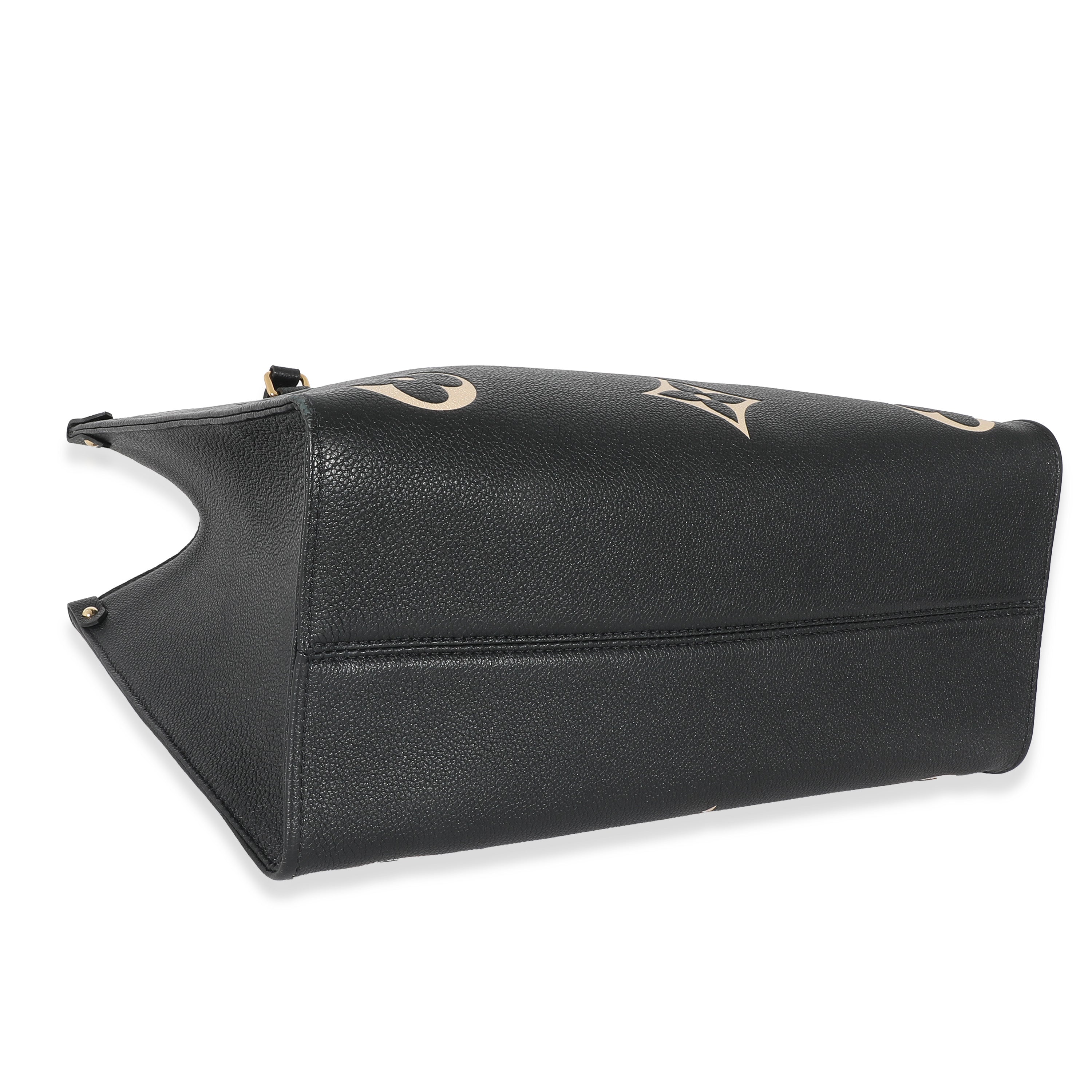 Louis Vuitton Louis Vuitton Black Beige Monogram Empreinte Onthego MM