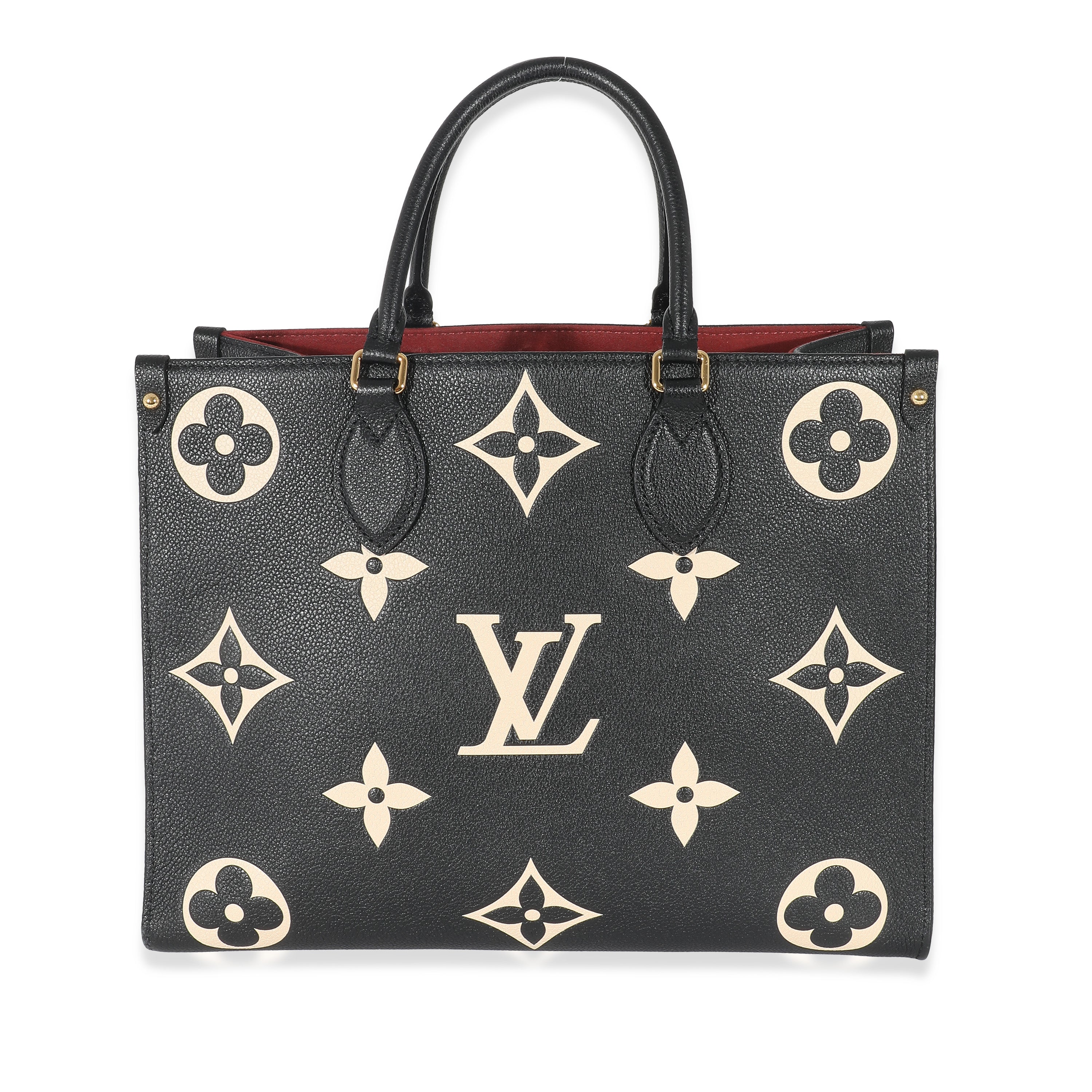 Louis Vuitton Louis Vuitton Black Beige Monogram Empreinte Onthego MM