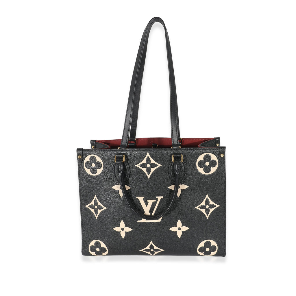 Louis Vuitton Louis Vuitton Black Beige Monogram Empreinte Onthego MM