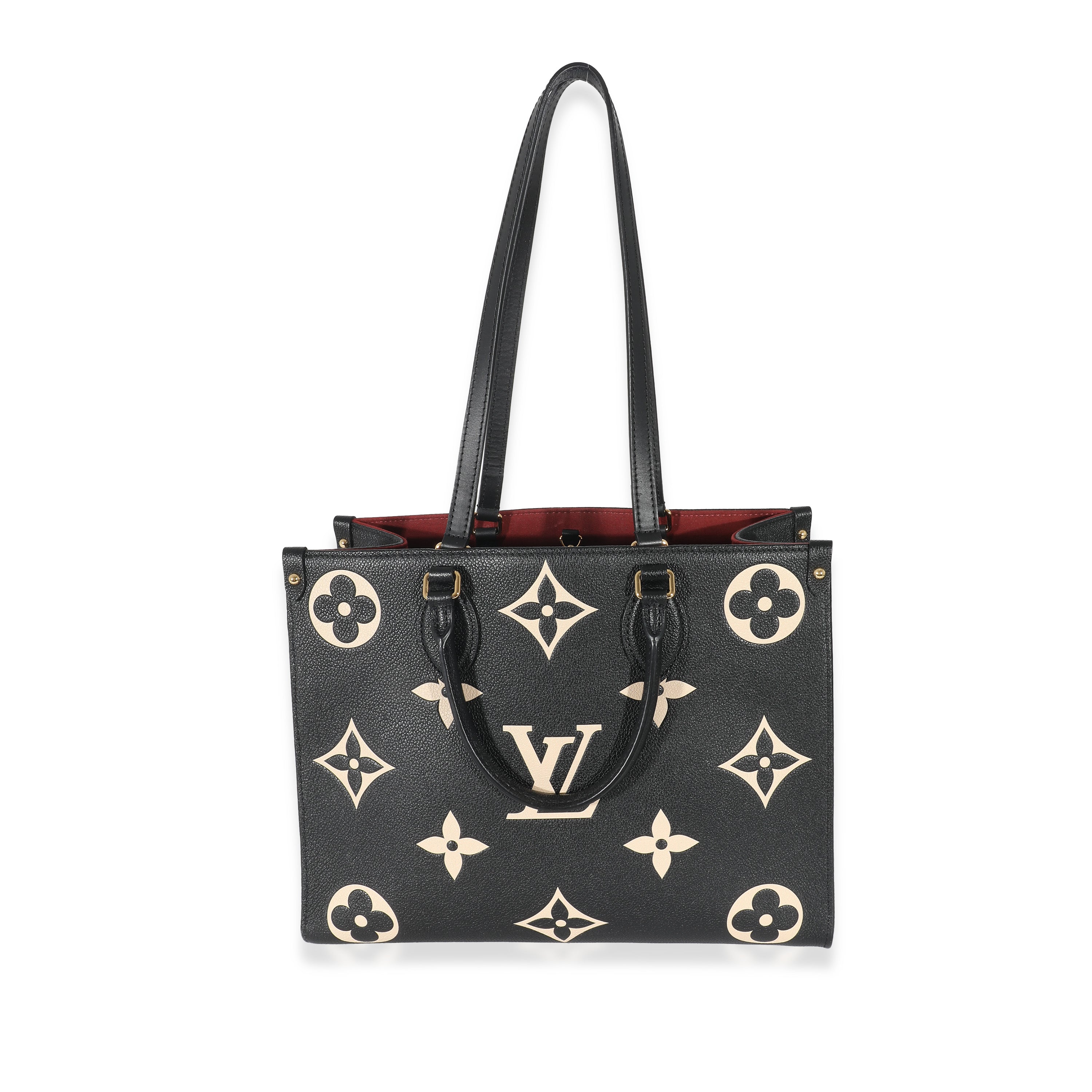 Louis Vuitton Louis Vuitton Black Beige Monogram Empreinte Onthego MM