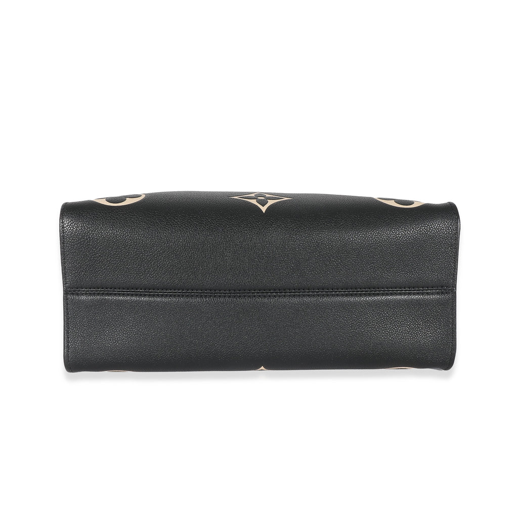 Louis Vuitton Louis Vuitton Black Beige Monogram Empreinte Onthego MM