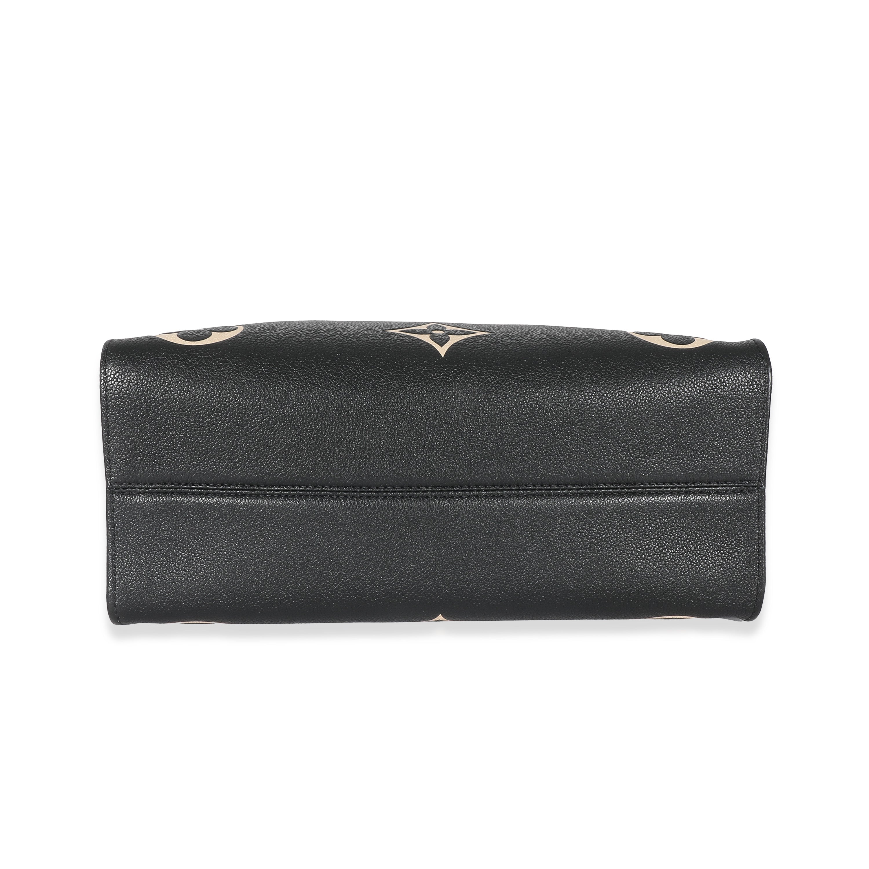 Louis Vuitton Louis Vuitton Black Beige Monogram Empreinte Onthego MM