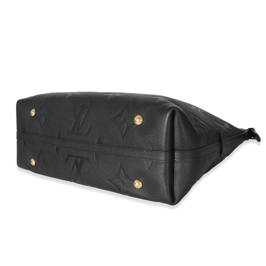 Louis Vuitton Louis Vuitton Black Monogram Empreinte Carryall MM 