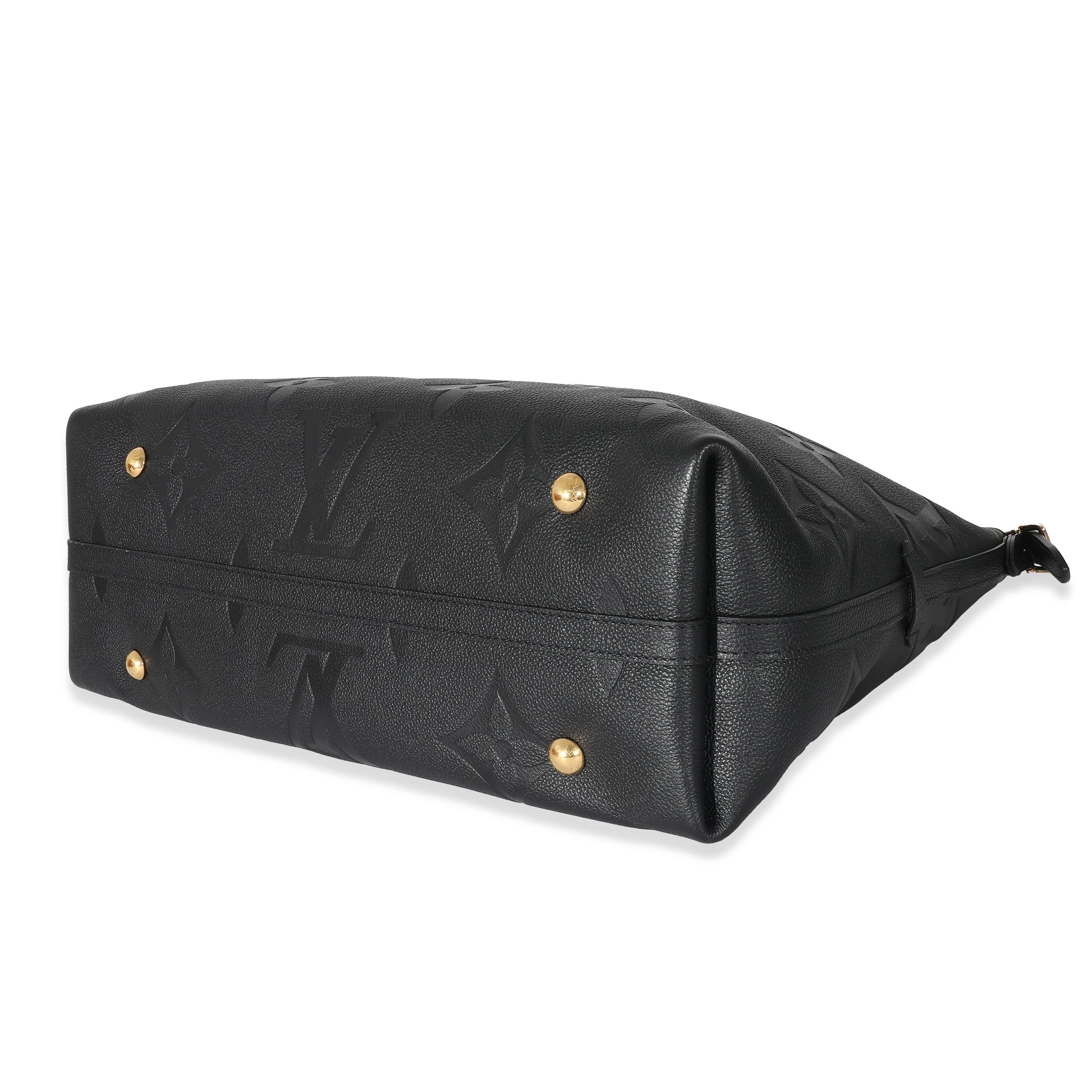 Louis Vuitton Louis Vuitton Black Monogram Empreinte Carryall MM 