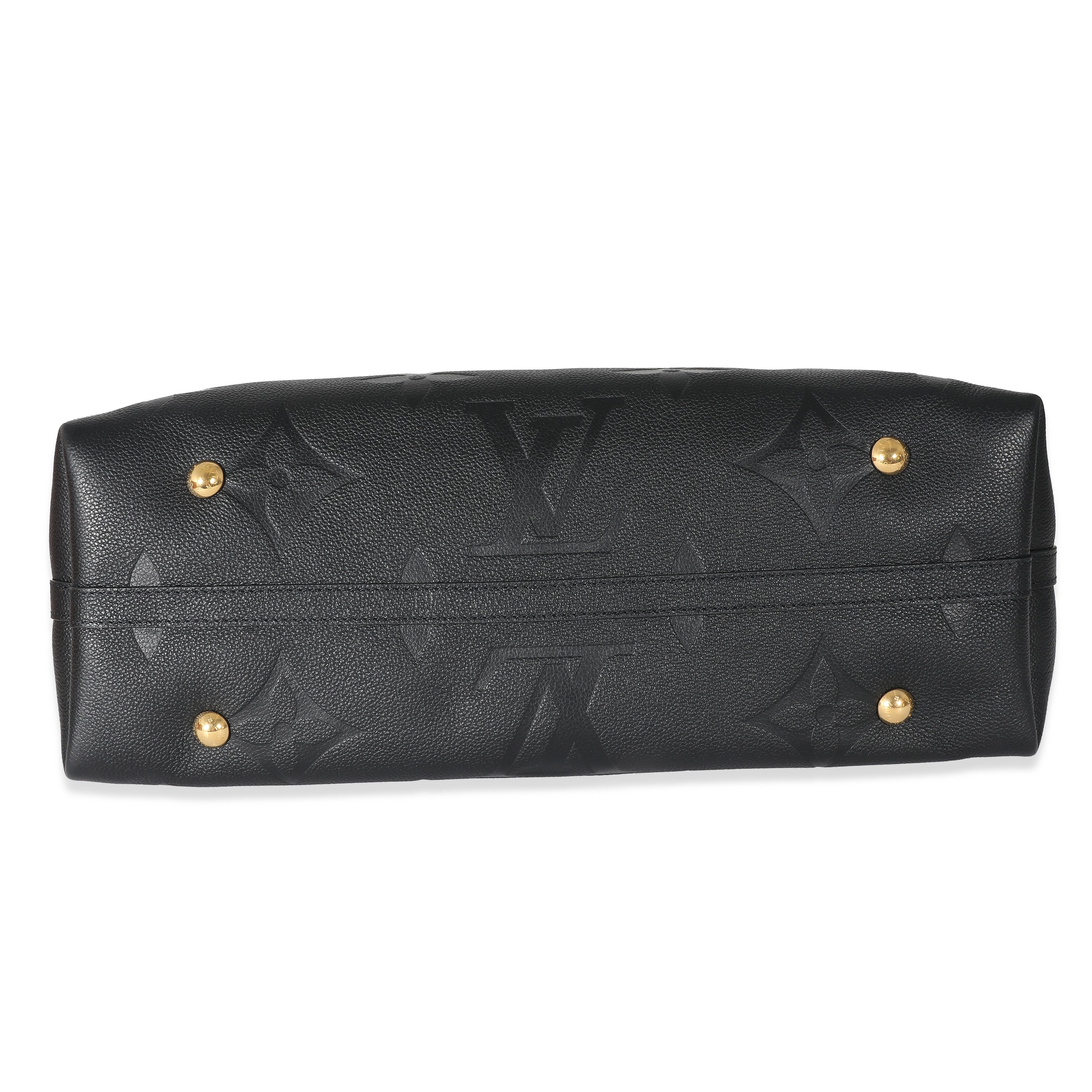 Louis Vuitton Louis Vuitton Black Monogram Empreinte Carryall MM 