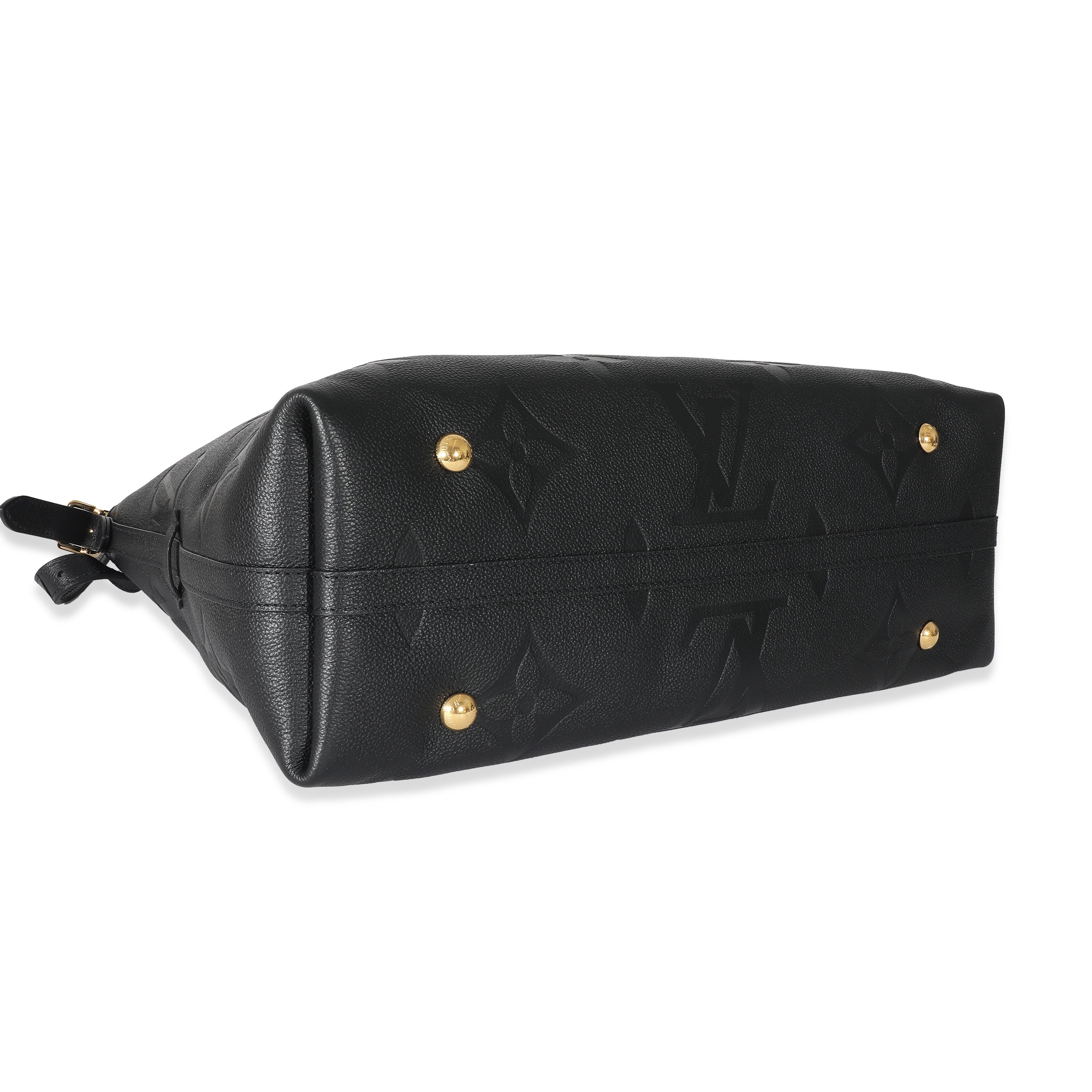 Louis Vuitton Louis Vuitton Black Monogram Empreinte Carryall MM 