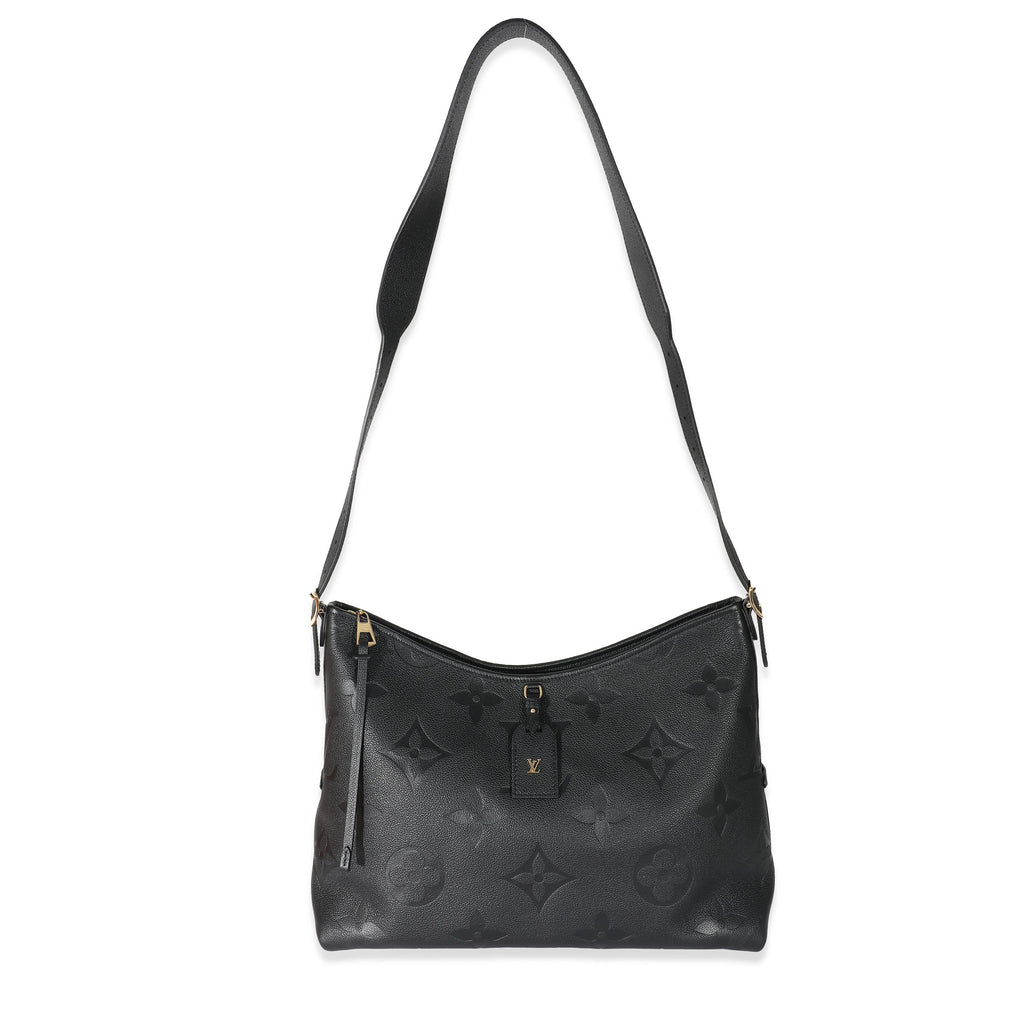 Louis Vuitton Louis Vuitton Black Monogram Empreinte Carryall MM 