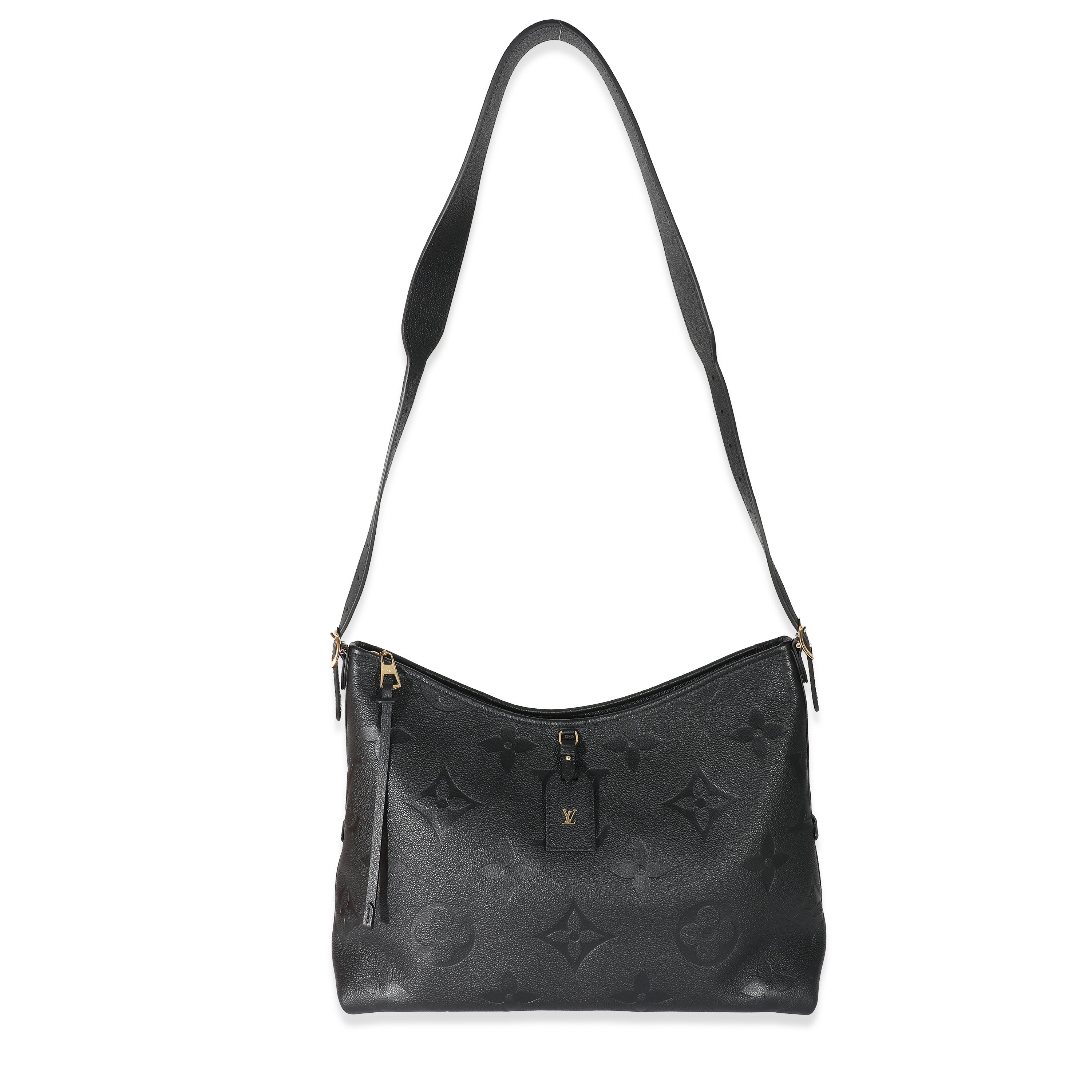 Louis Vuitton Louis Vuitton Black Monogram Empreinte Carryall MM 