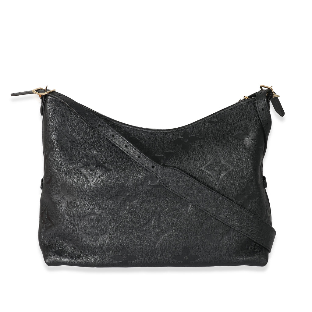 Louis Vuitton Louis Vuitton Black Monogram Empreinte Carryall MM 