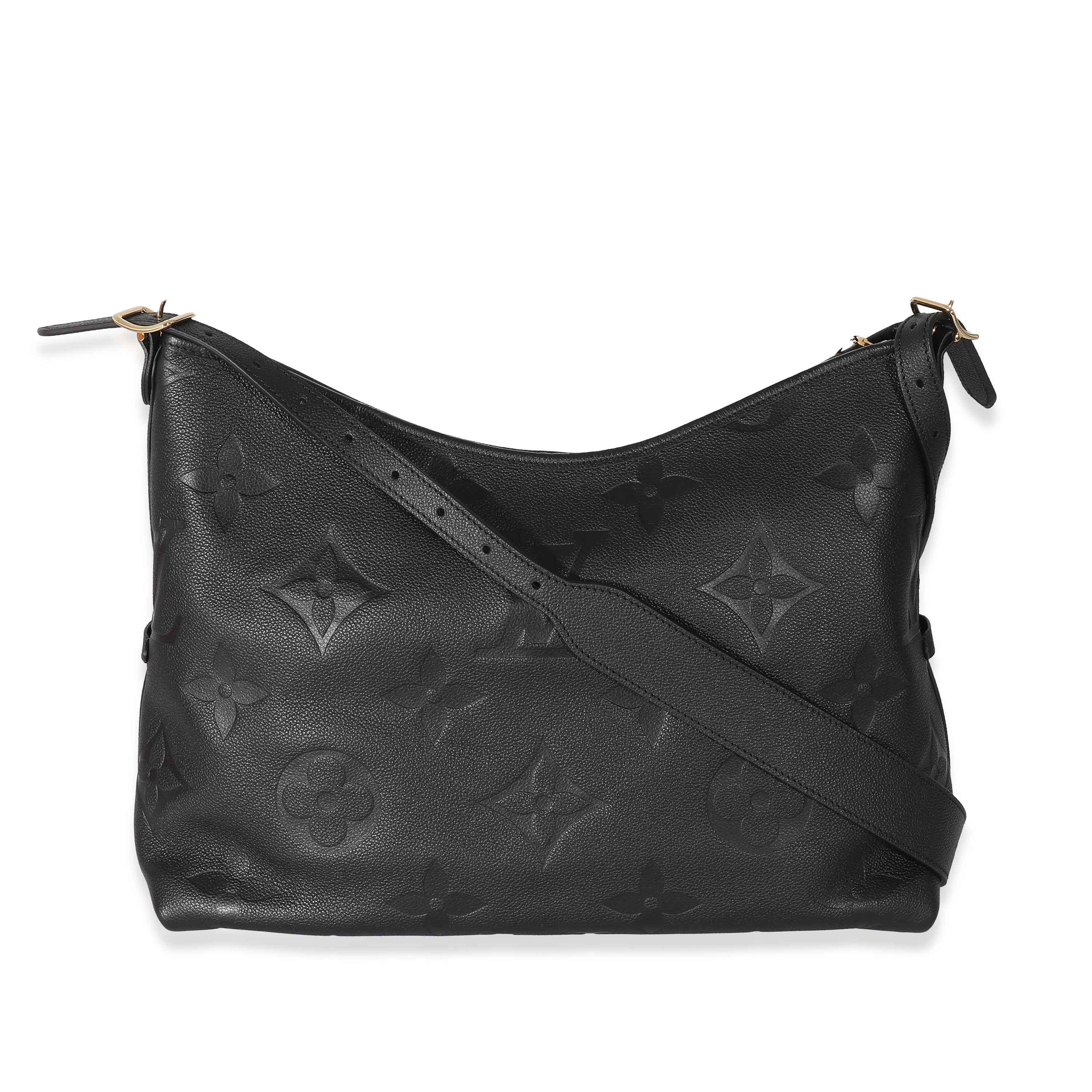 Louis Vuitton Louis Vuitton Black Monogram Empreinte Carryall MM 
