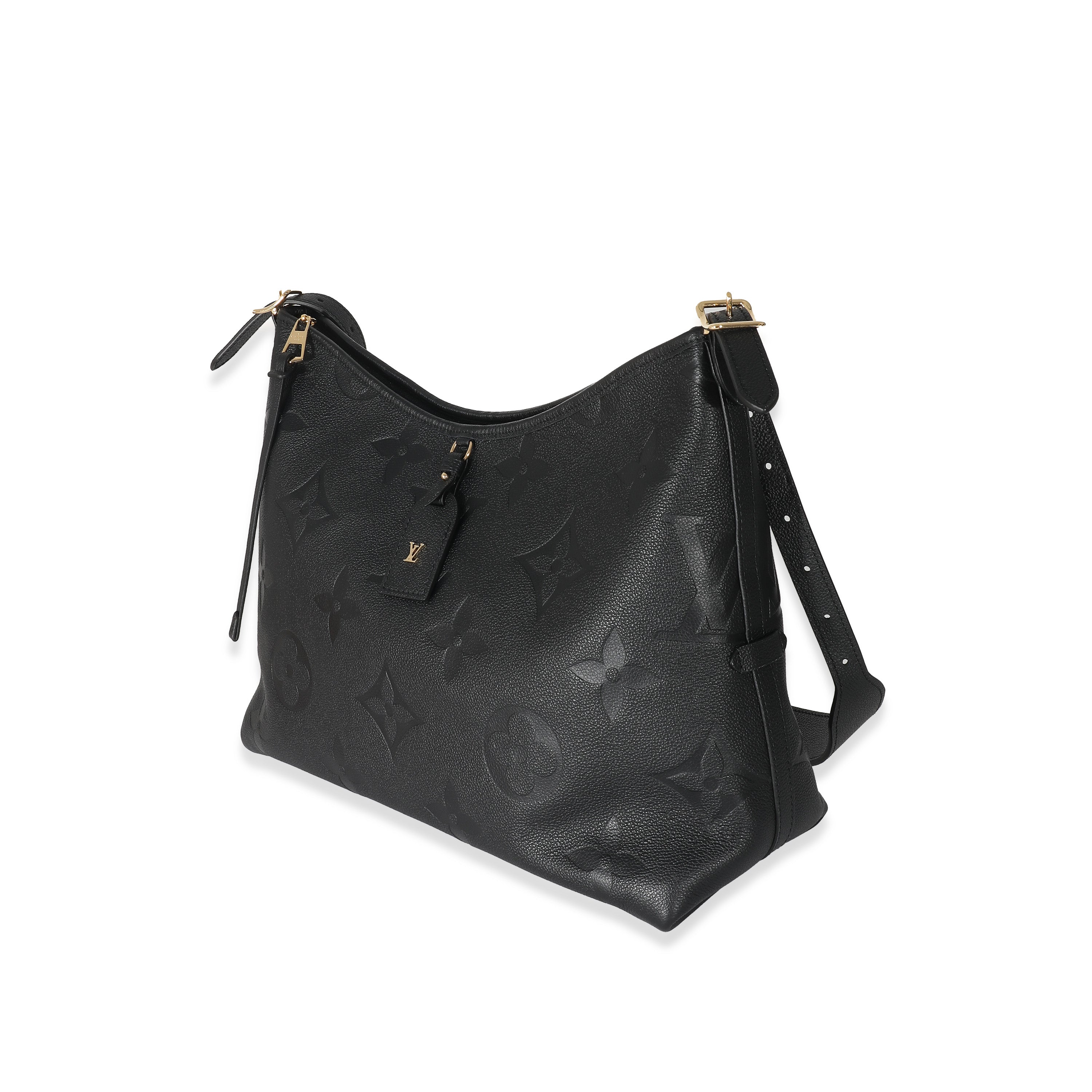 Louis Vuitton Louis Vuitton Black Monogram Empreinte Carryall MM 
