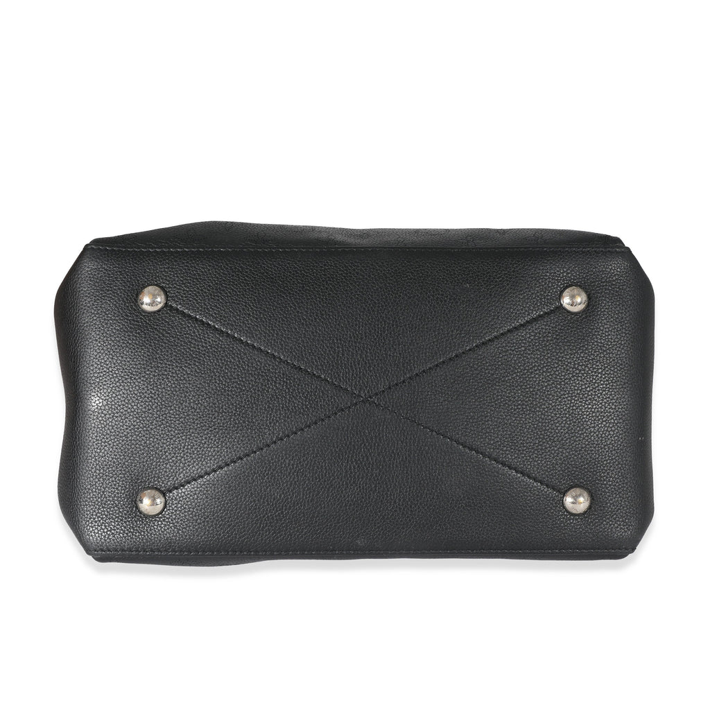 Louis Vuitton Louis Vuitton Black Monogram Mahina Beaubourg Hobo MM