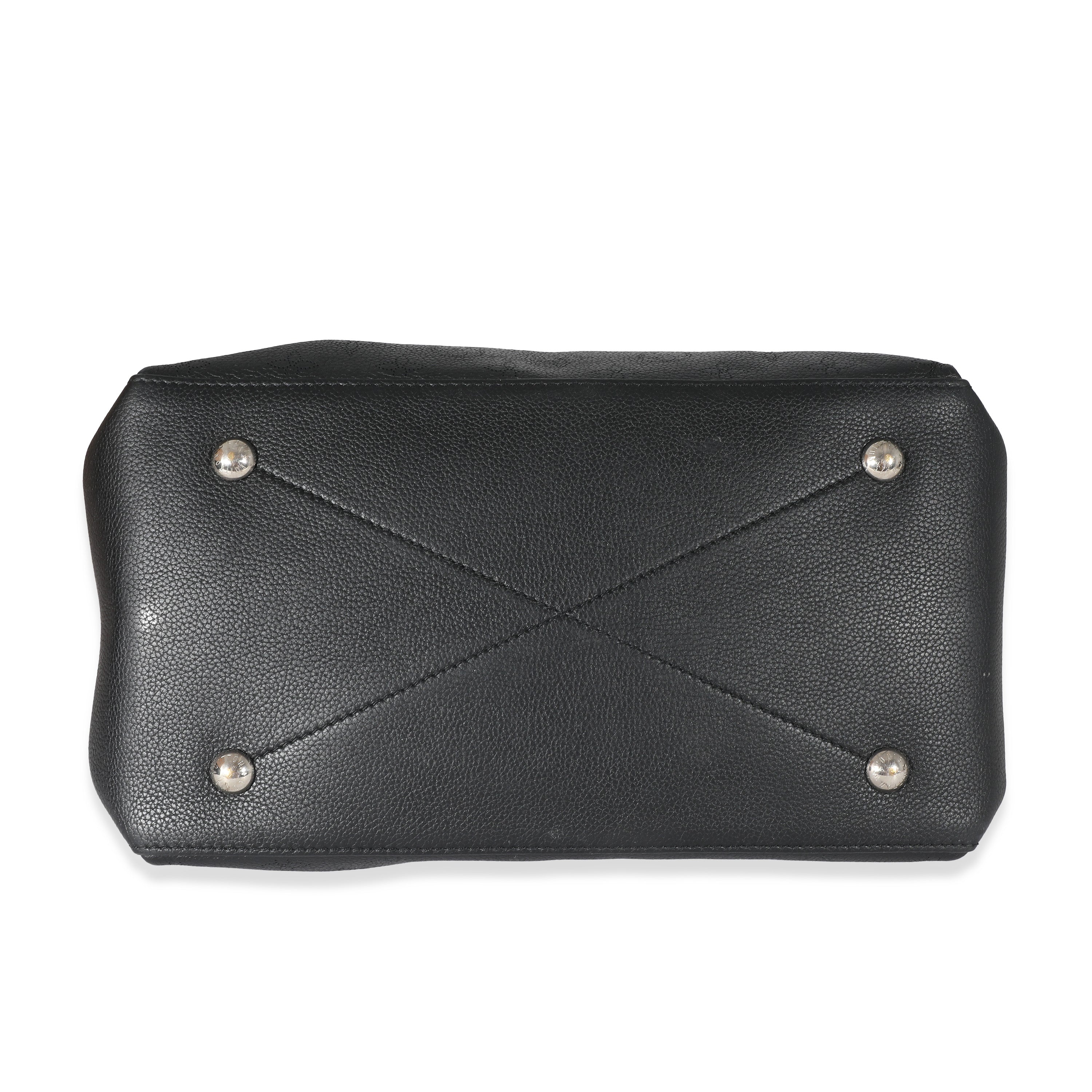 Louis Vuitton Louis Vuitton Black Monogram Mahina Beaubourg Hobo MM