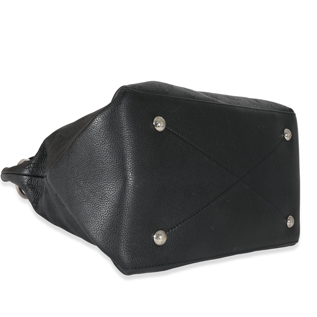 Louis Vuitton Louis Vuitton Black Monogram Mahina Beaubourg Hobo MM