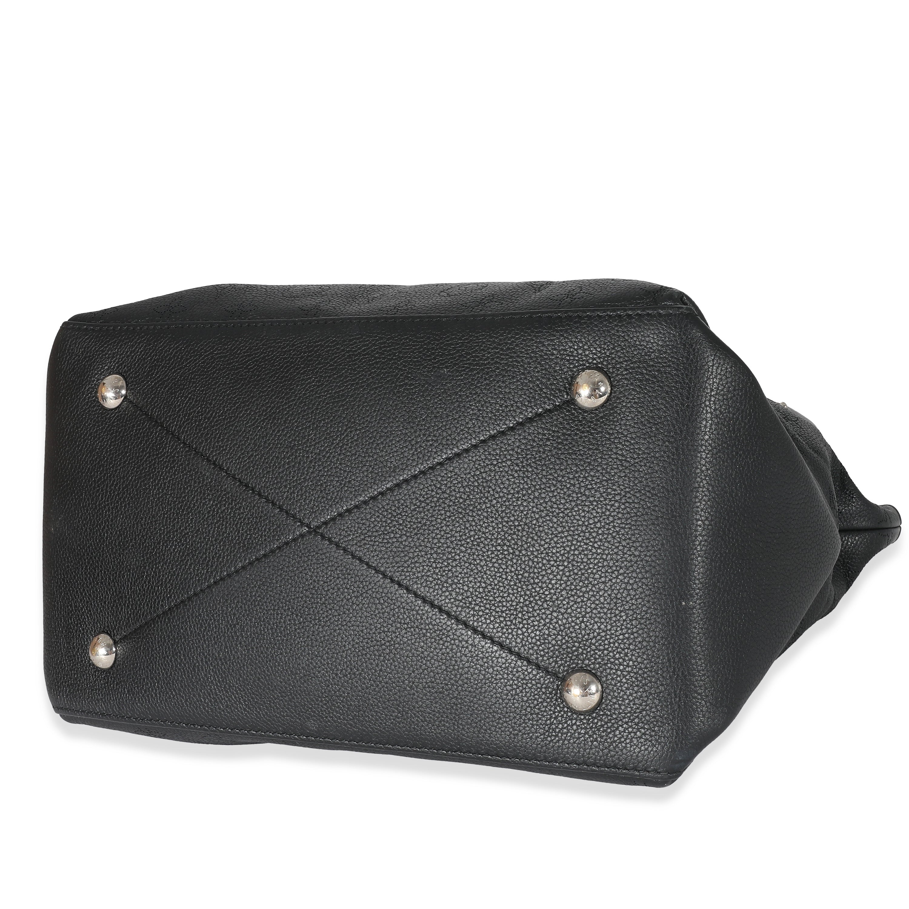 Louis Vuitton Louis Vuitton Black Monogram Mahina Beaubourg Hobo MM