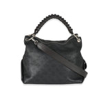 Louis Vuitton Louis Vuitton Black Monogram Mahina Beaubourg Hobo MM