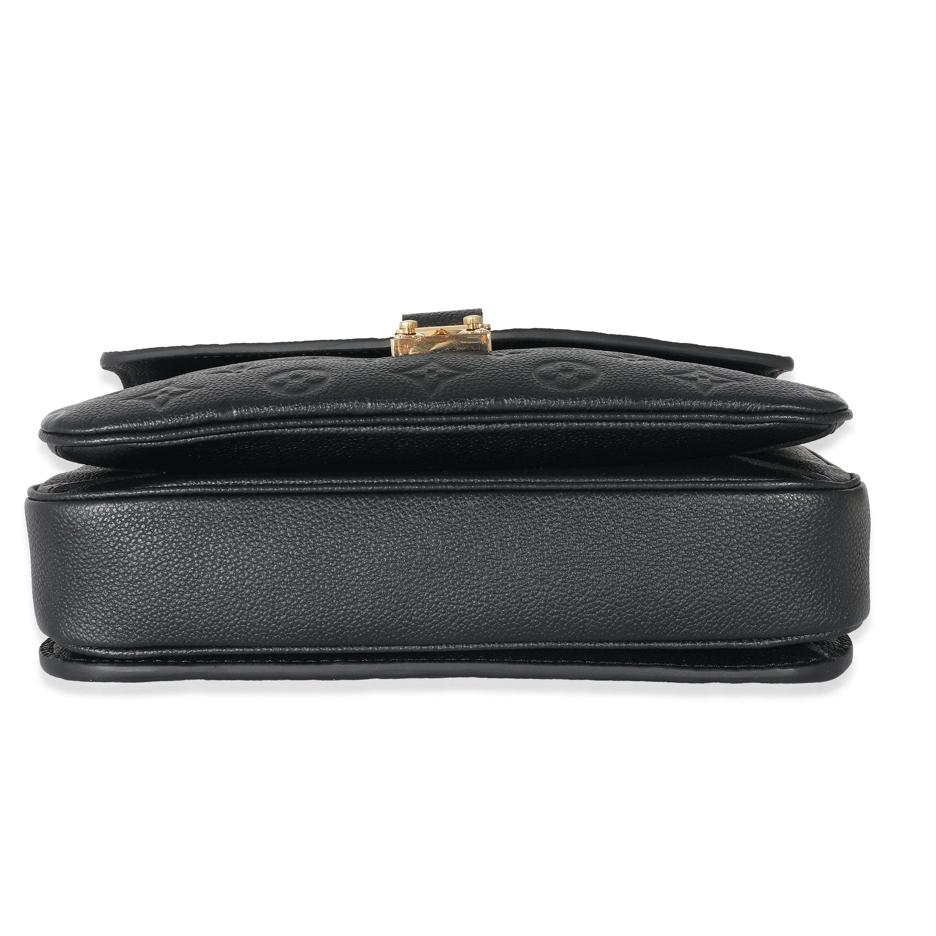 Louis Vuitton Louis Vuitton Black Monogram Empreinte Pochette Metis