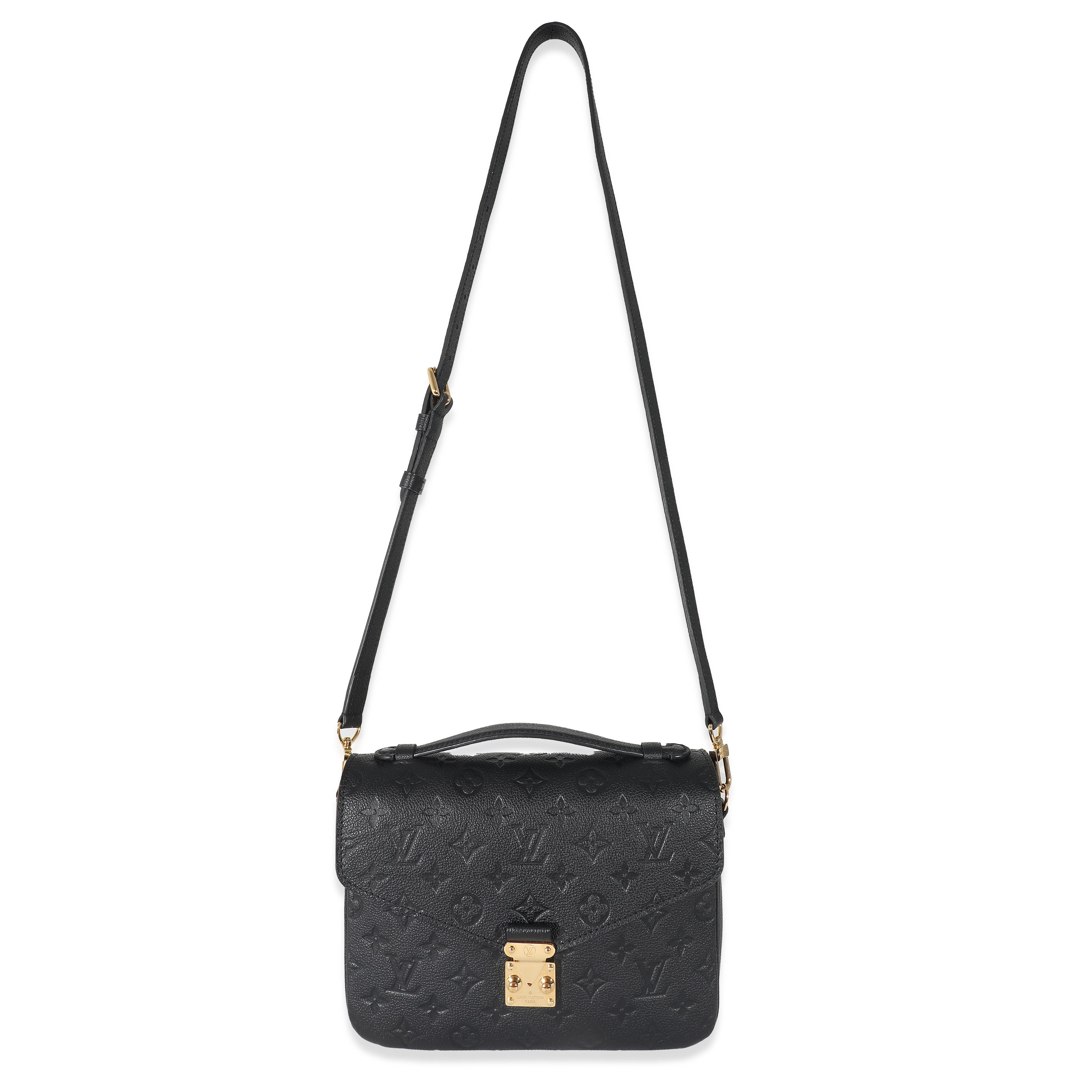 Louis Vuitton Louis Vuitton Black Monogram Empreinte Pochette Metis