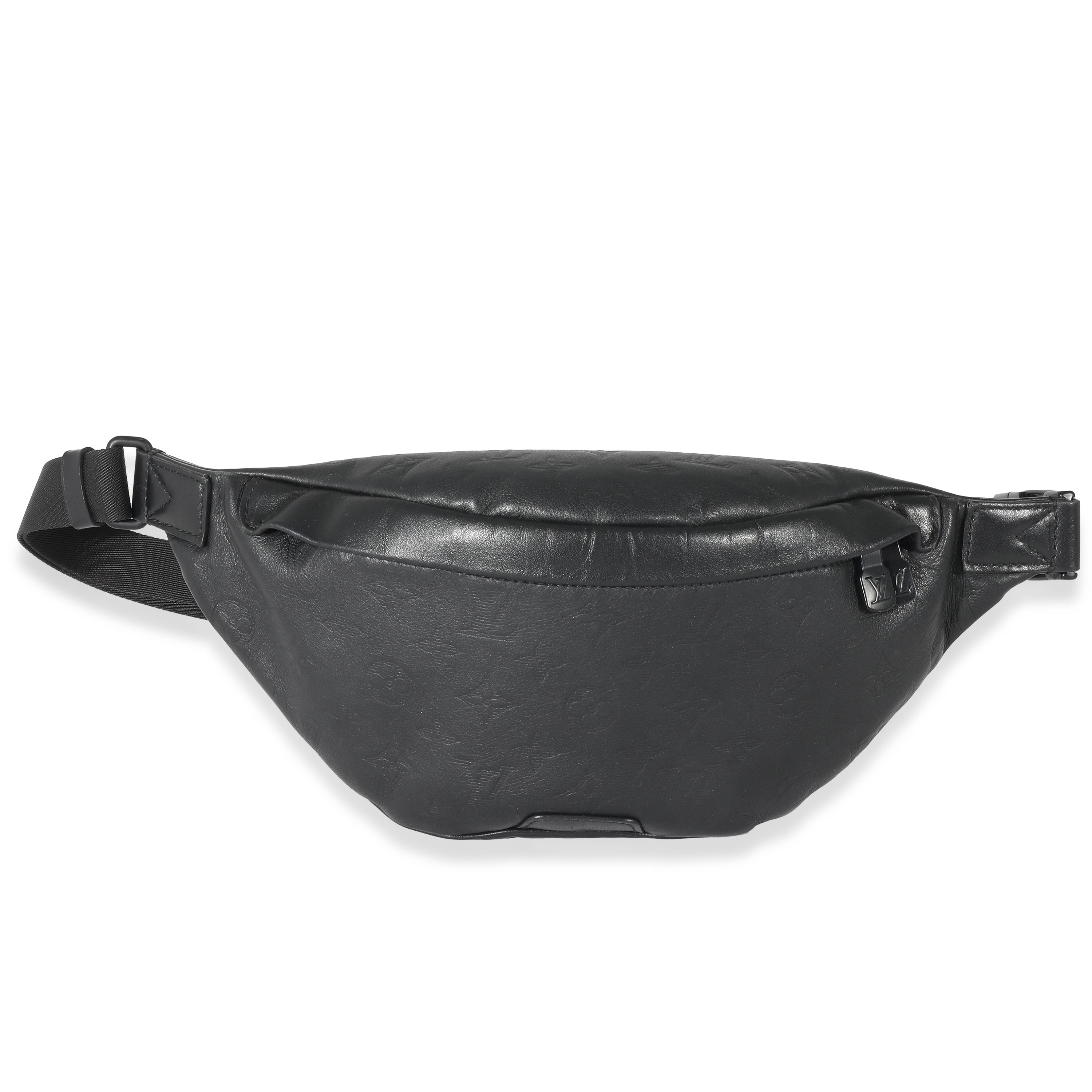 Louis Vuitton Louis Vuitton Black Calfskin Monogram Shadow Discovery Bumbag