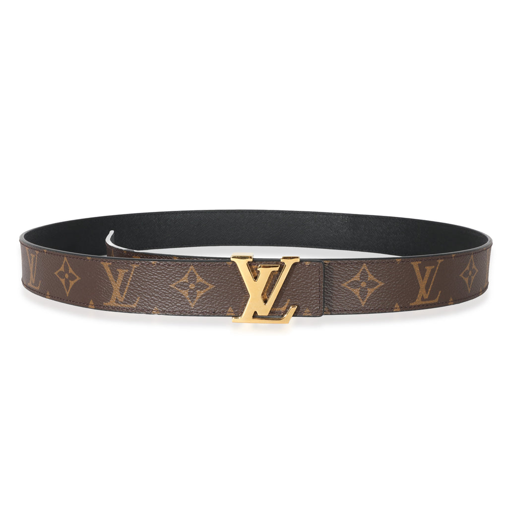 Louis Vuitton Louis Vuitton Monogram Canvas LV Initiales 30mm Reversible Belt 95