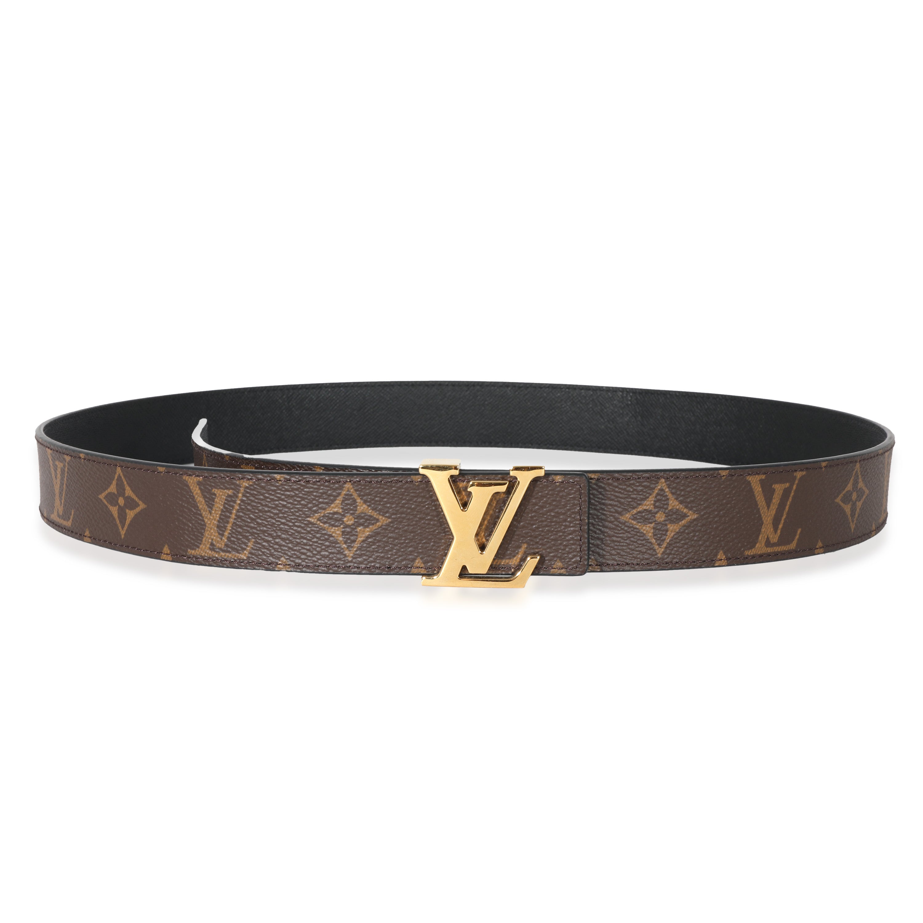 Louis Vuitton Louis Vuitton Monogram Canvas LV Initiales 30mm Reversible Belt 95