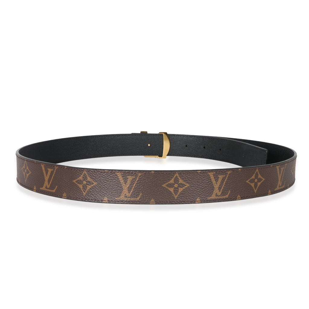 Louis Vuitton Louis Vuitton Monogram Canvas LV Initiales 30mm Reversible Belt 95