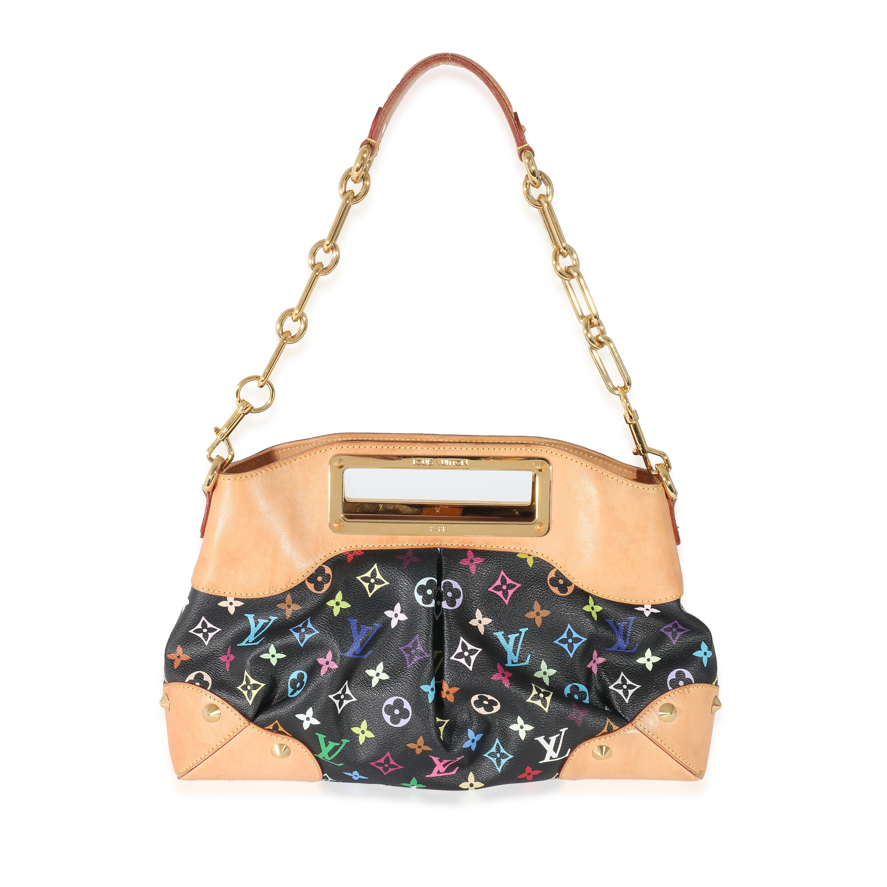 Louis Vuitton Louis Vuitton Black Monogram Multicolor Canvas Judy MM