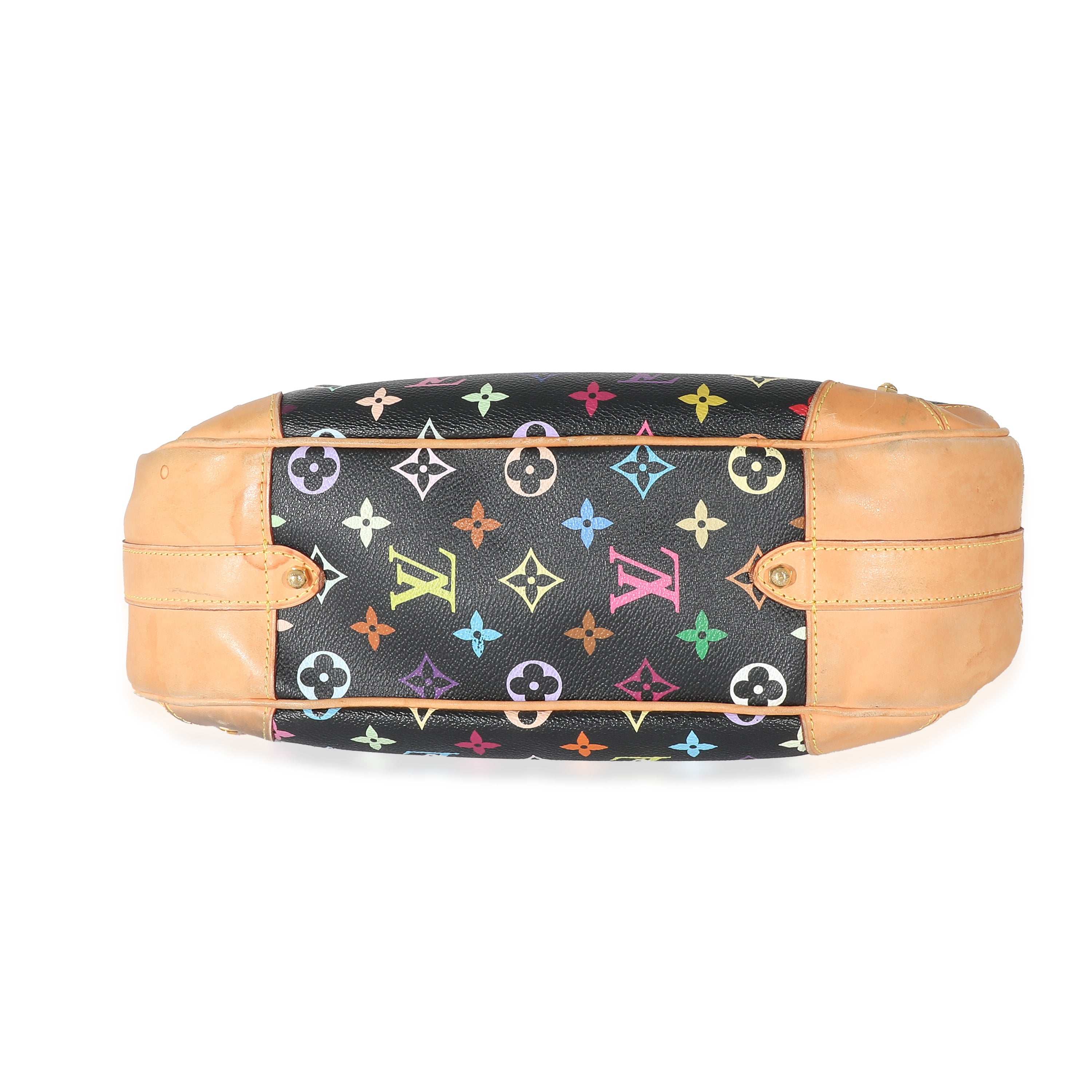 Louis Vuitton Louis Vuitton Black Monogram Multicolor Canvas Greta