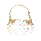 Louis Vuitton Louis Vuitton White Multicolor Monogram Canvas Gold Marilyn