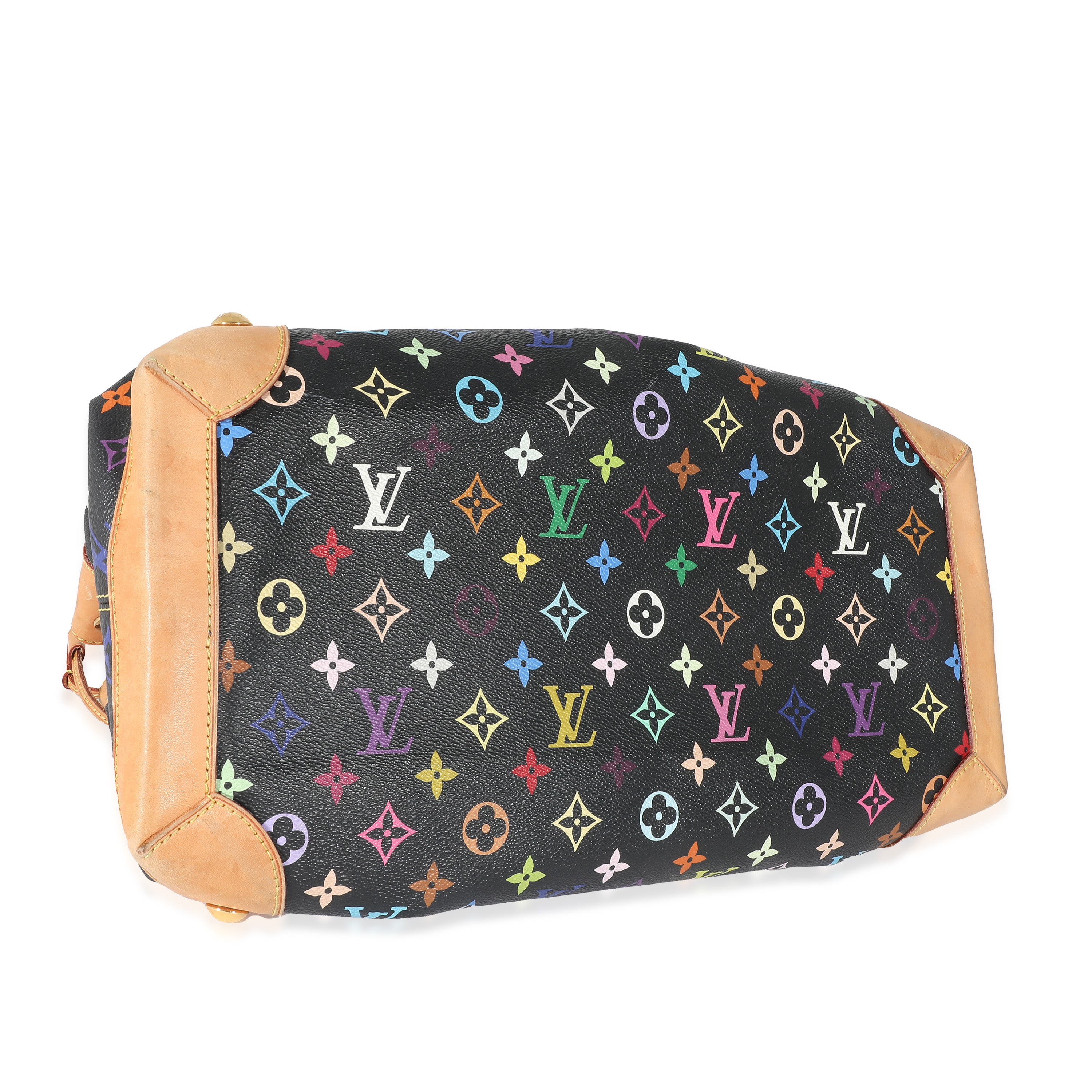 Louis Vuitton Louis Vuitton Black Monogram Multicolor Canvas Ursula GM