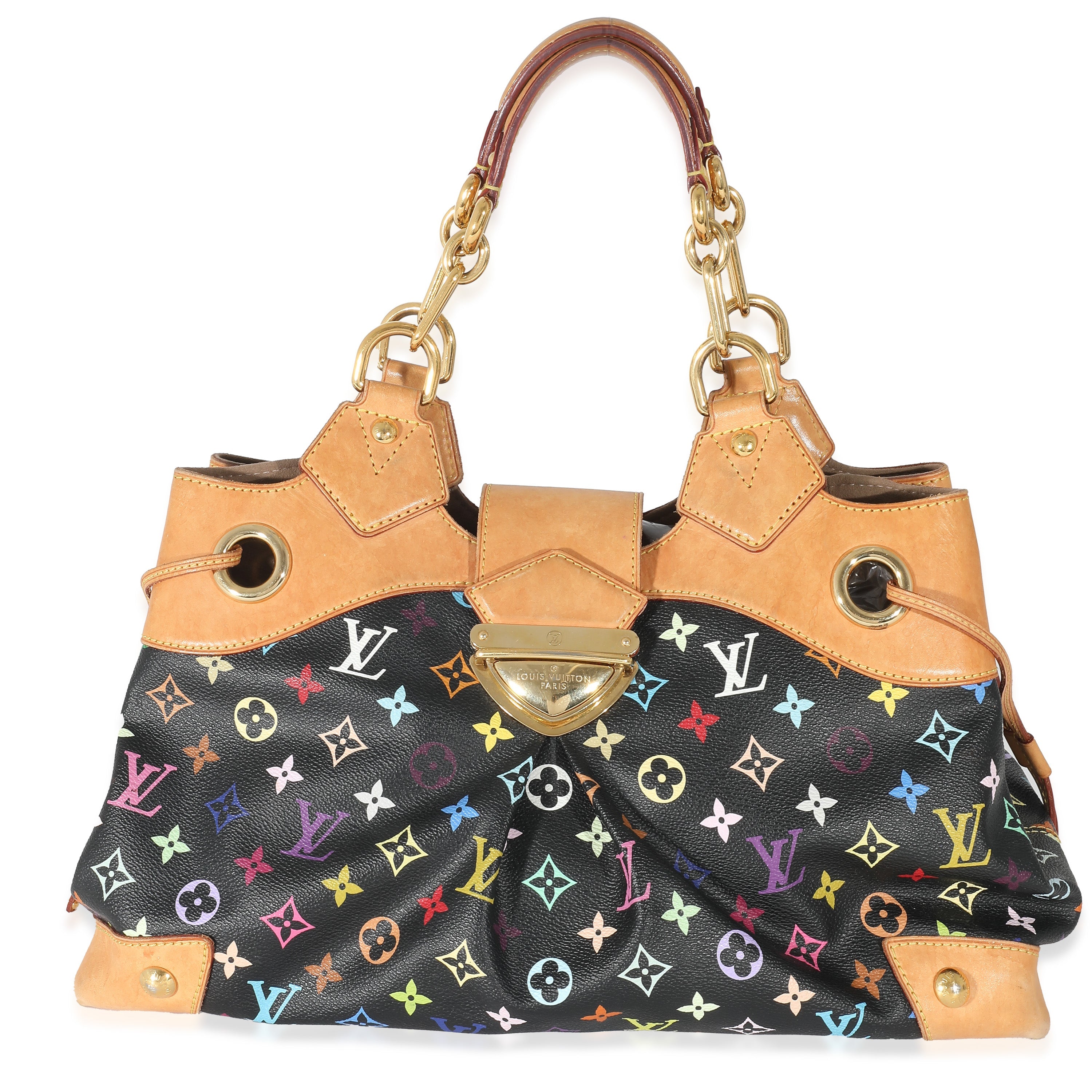 Louis Vuitton Louis Vuitton Black Monogram Multicolor Canvas Ursula GM