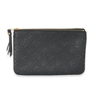 Louis Vuitton Louis Vuitton Black Empreinte Double Zip Pochette