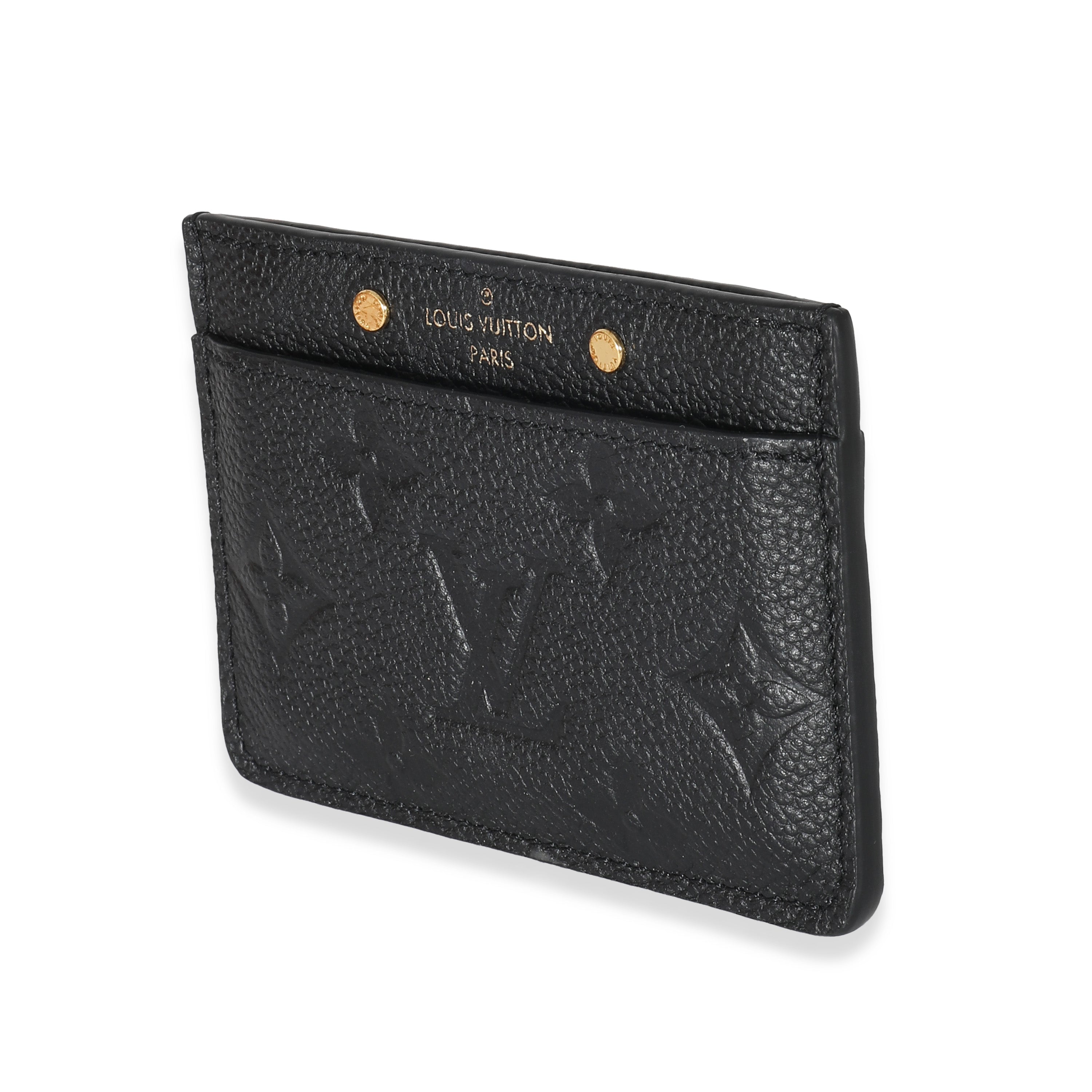 Louis Vuitton Louis Vuitton Black Empreinte Card Holder