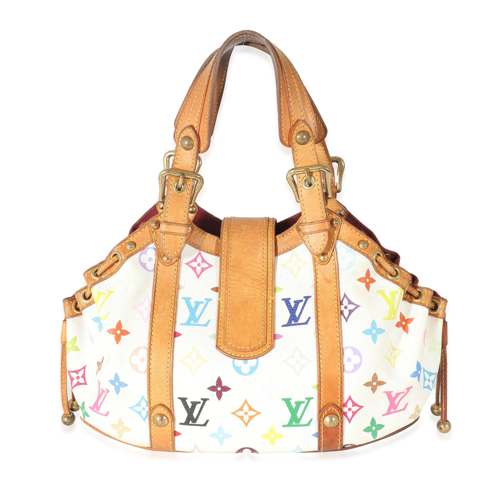Louis Vuitton Louis Vuitton White Multicolore Monogram Canvas Theda PM