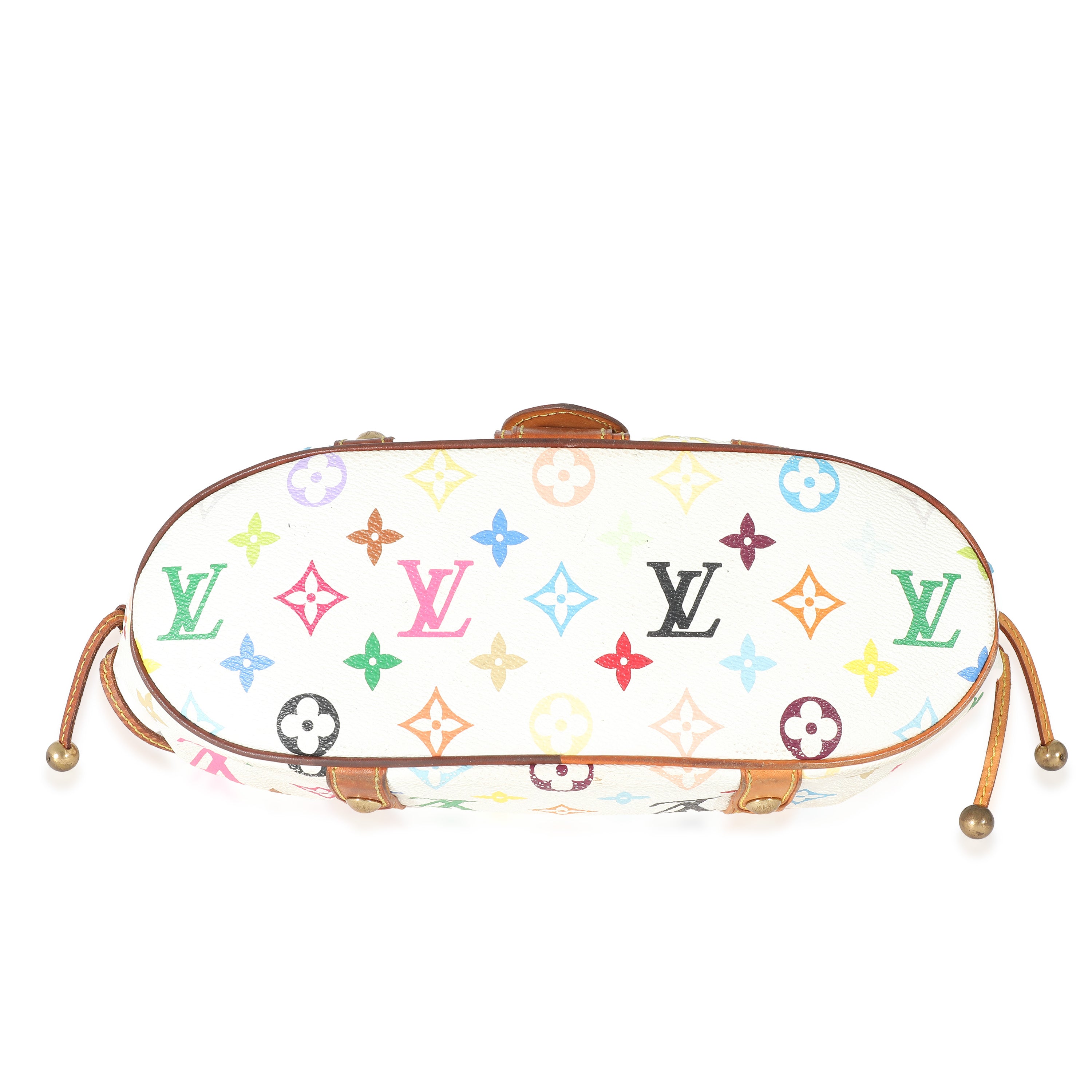 Louis Vuitton Louis Vuitton White Multicolore Monogram Canvas Theda PM