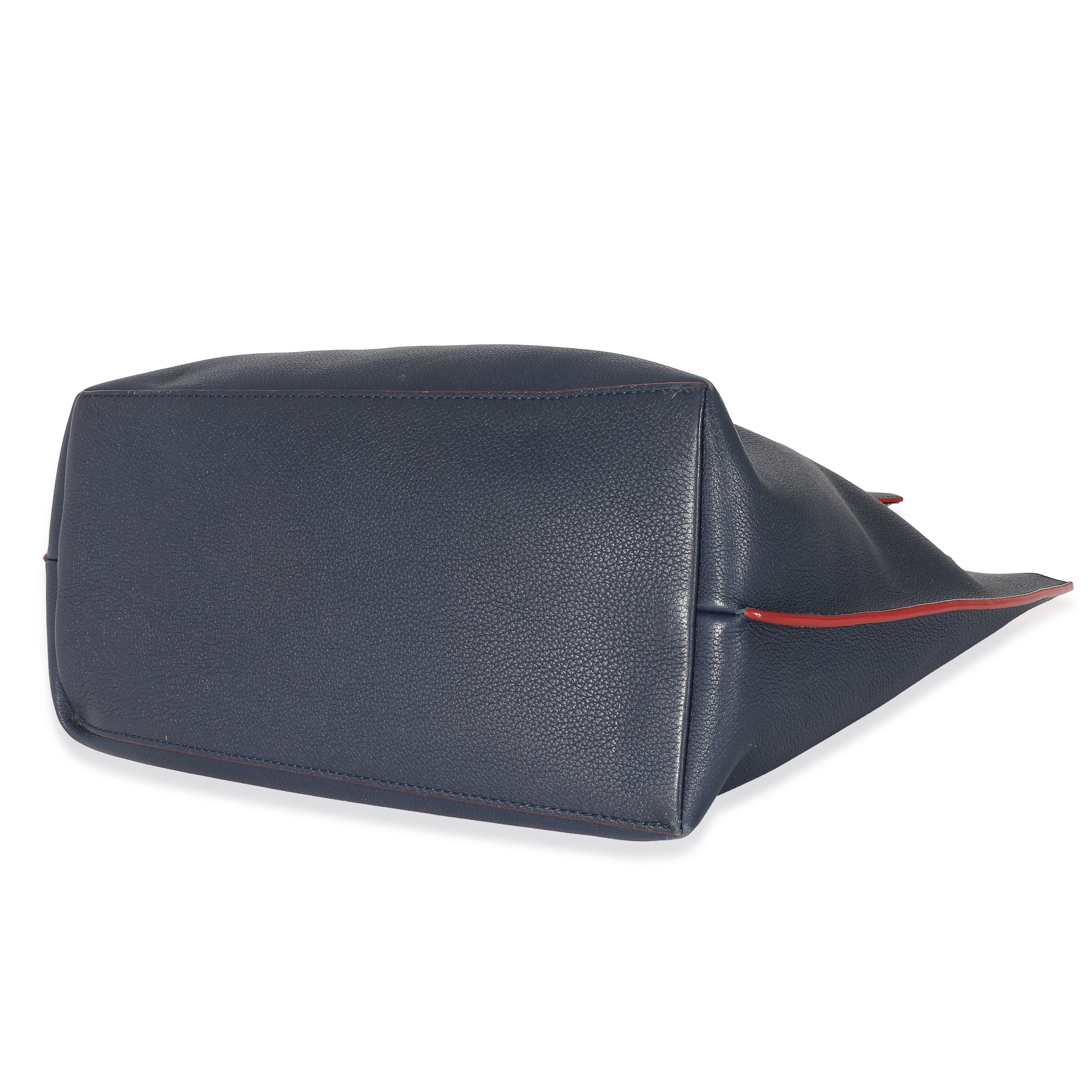 Louis Vuitton Louis Vuitton Marine Rouge Calfskin Lockme Go Tote