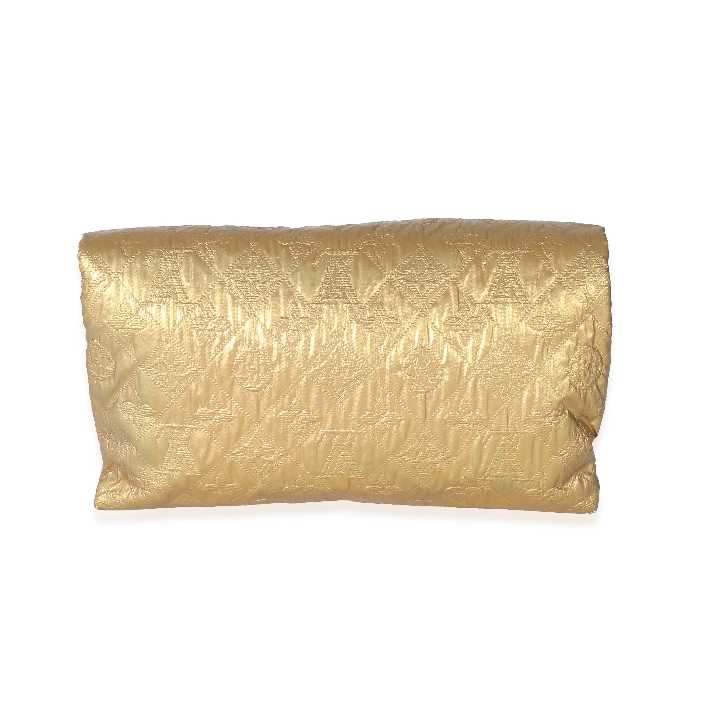 Louis Vuitton Louis Vuitton Gold Jacquard Quilted Monogram Limelight PM Clutch