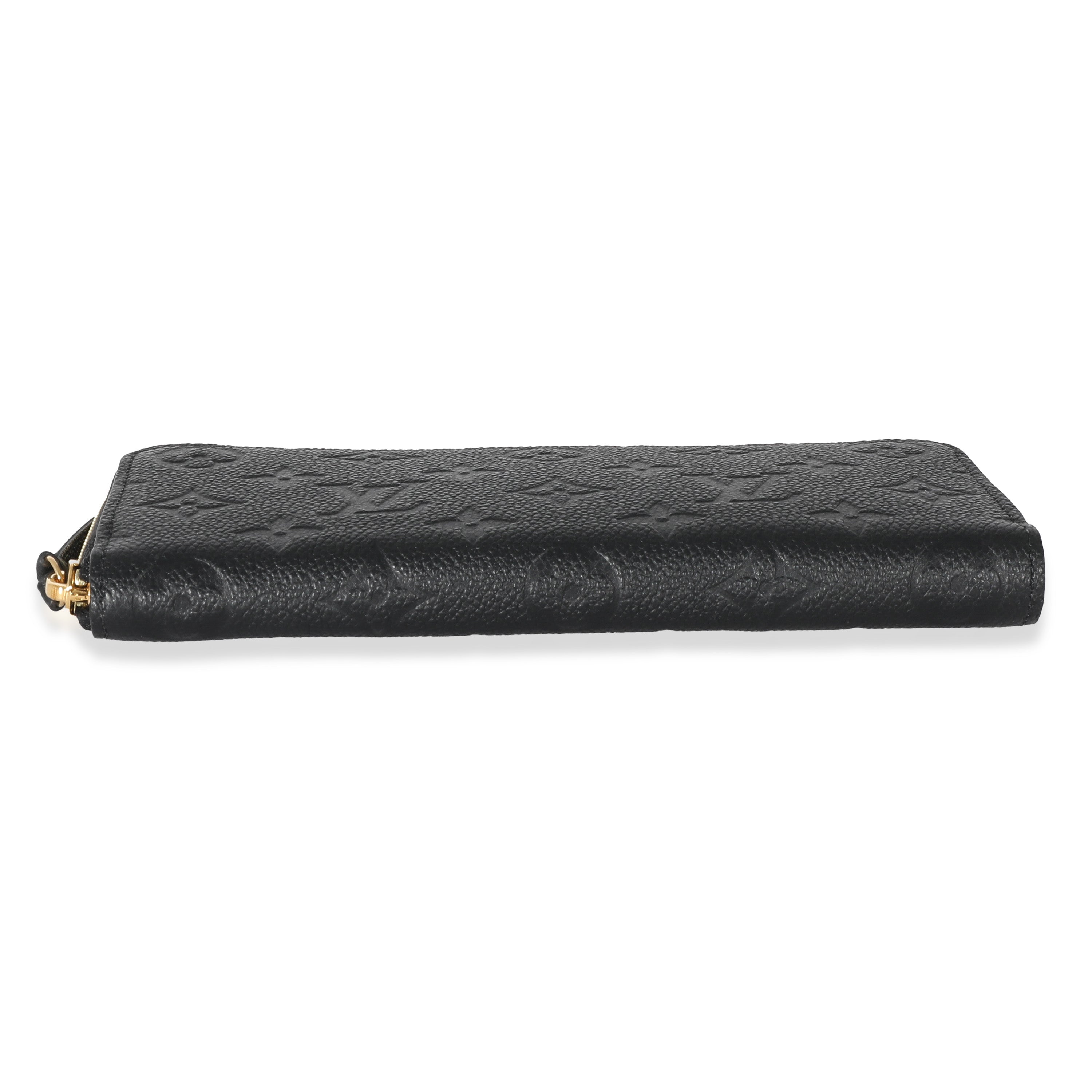 Louis Vuitton Louis Vuitton Black Monogram Empreinte Clemence Wallet