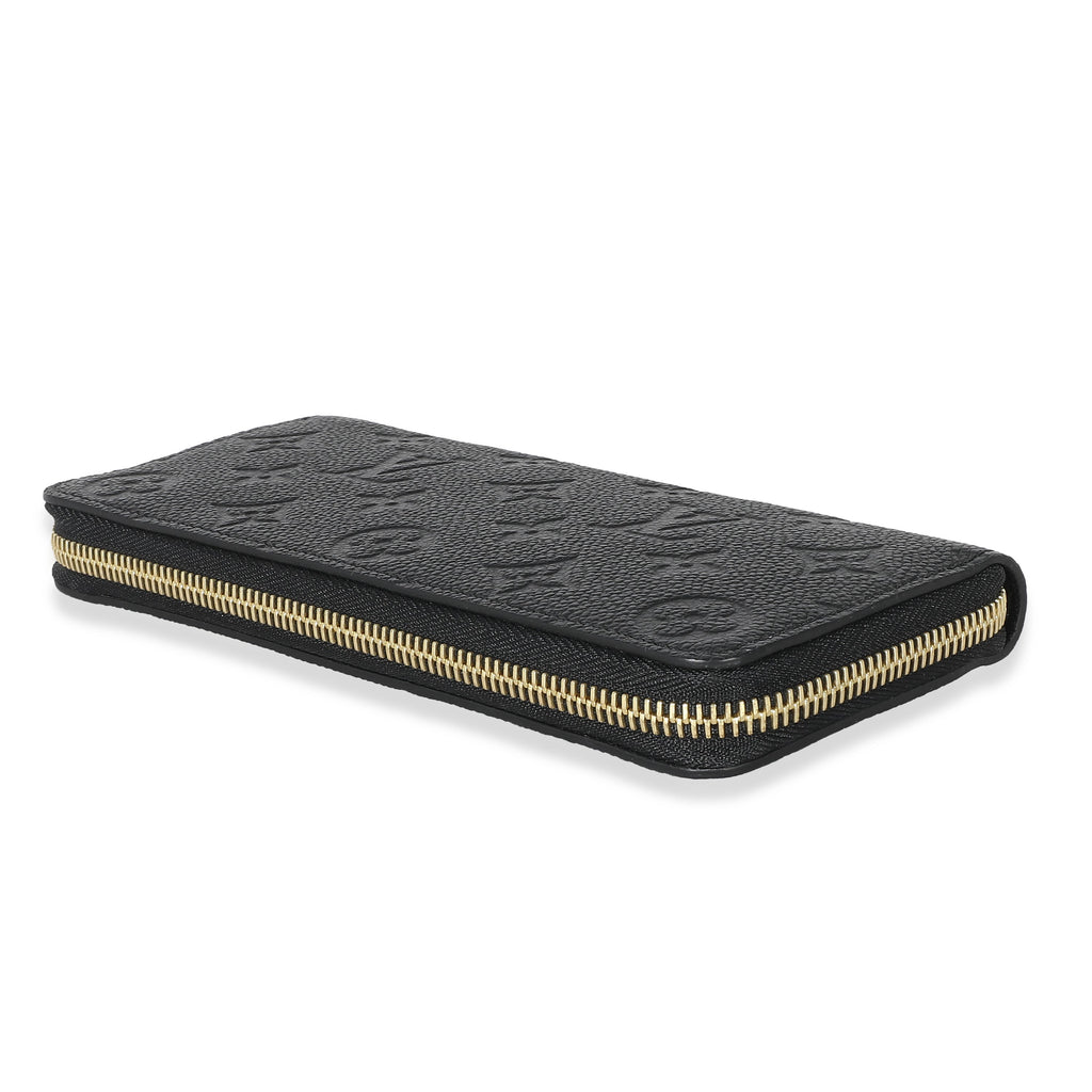 Louis Vuitton Louis Vuitton Black Monogram Empreinte Clemence Wallet