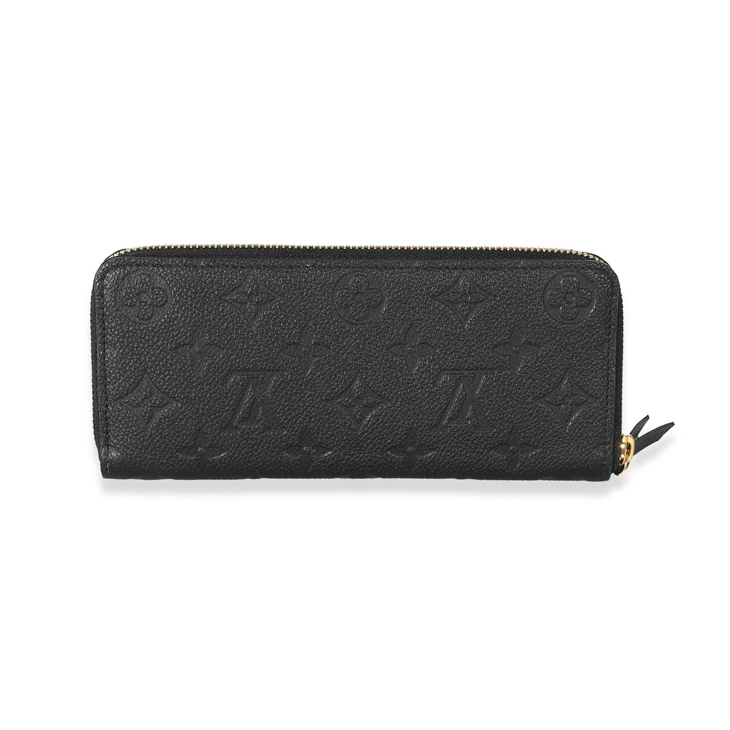 Louis Vuitton Louis Vuitton Black Monogram Empreinte Clemence Wallet