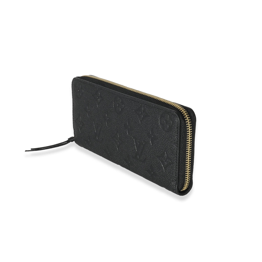 Louis Vuitton Louis Vuitton Black Monogram Empreinte Clemence Wallet
