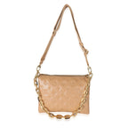 Louis Vuitton Louis Vuitton Camel Monogram Embossed Puffy Lambskin Coussin PM