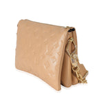 Louis Vuitton Louis Vuitton Camel Monogram Embossed Puffy Lambskin Coussin PM