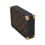 Louis Vuitton Louis Vuitton Black Leather & Monogram Canvas Jewelry Box