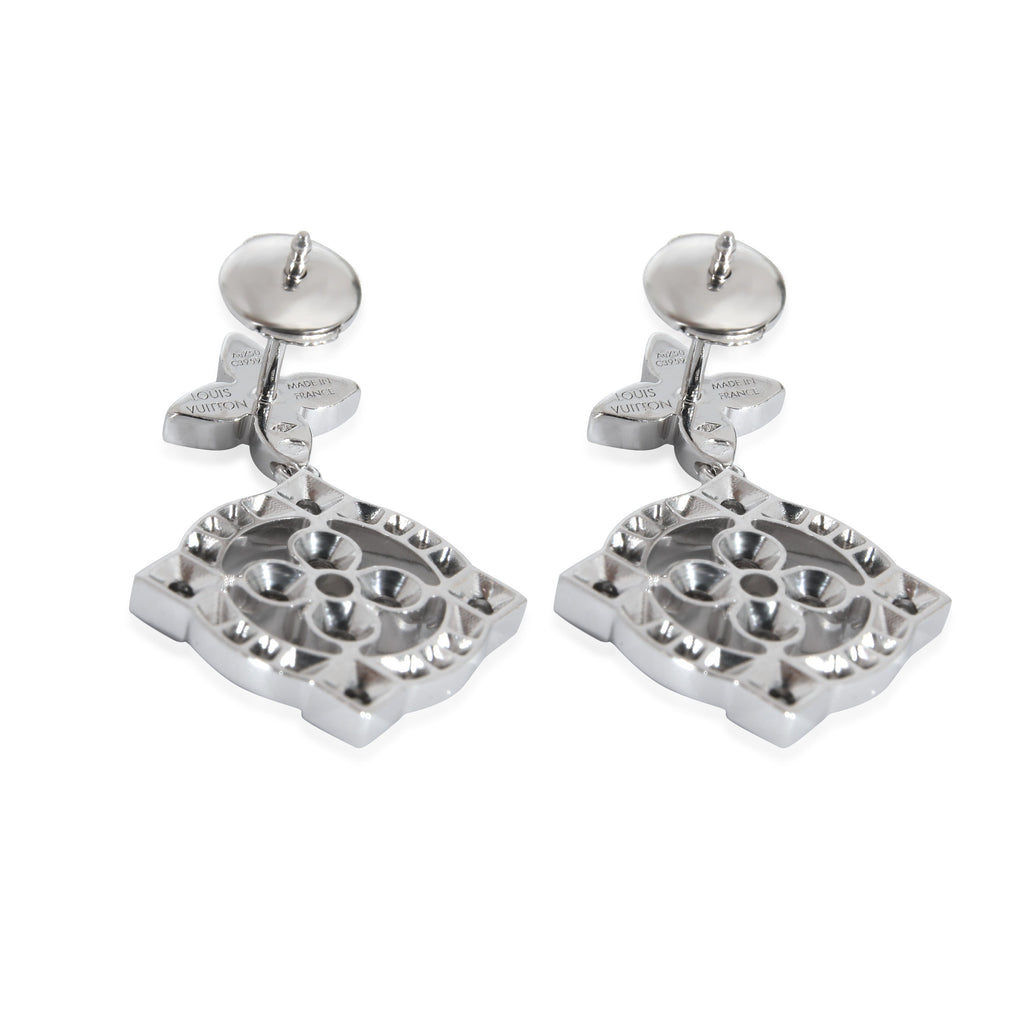 Louis Vuitton Dentelle Earrings in 18K White Gold 0.80 Ctw
